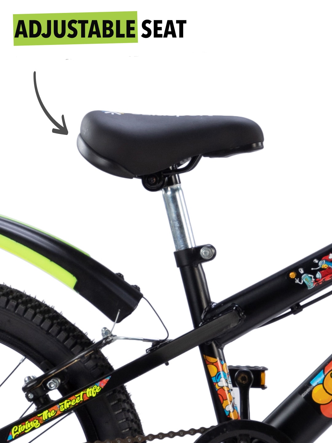 Skater 20T Steel Frame Kids Bike Black