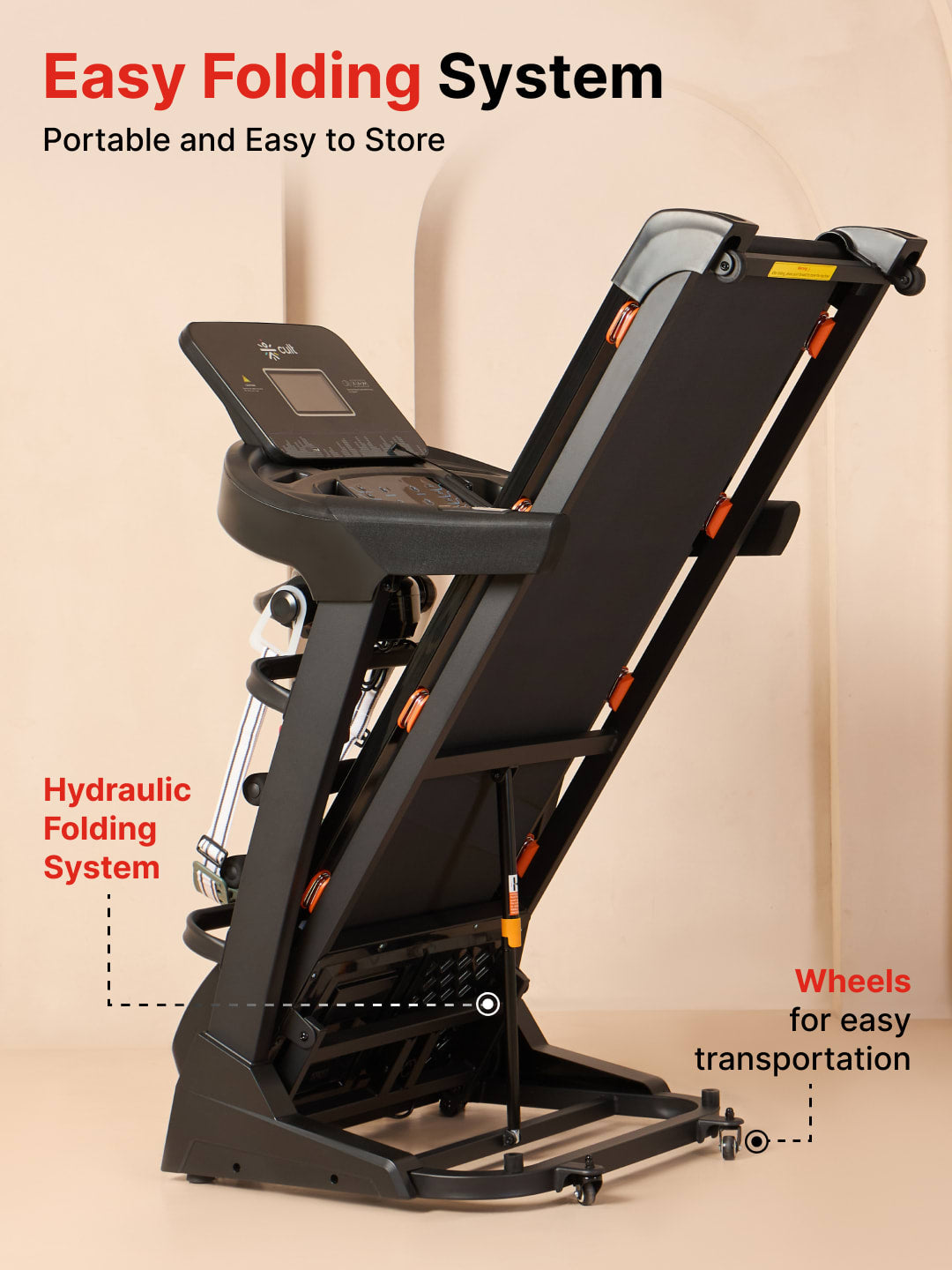 Cultrun M5 Multimode 5HP Peak Treadmill | 15-level Auto-Incline | Max Weight-130kg | Max Speed-18kmph (with 6 Months Extended Warranty)