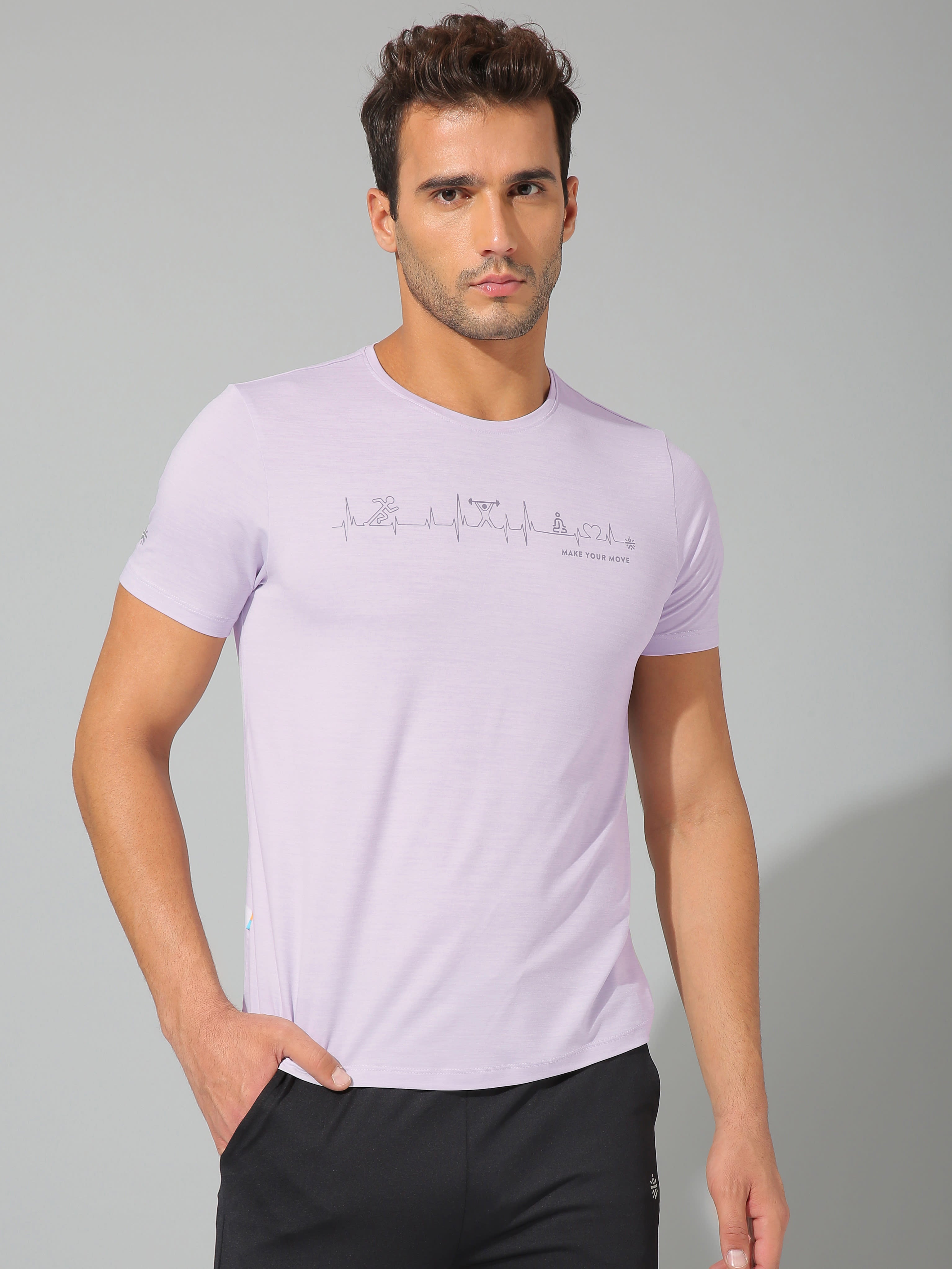 Graphic Print Workout T-shirt