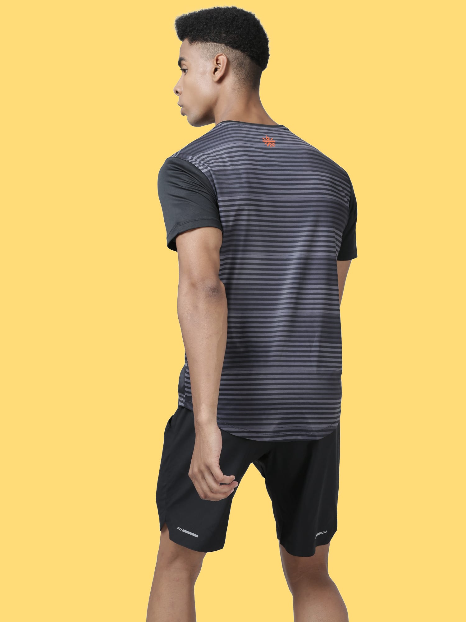 Neo Stripe Black Gym Tee