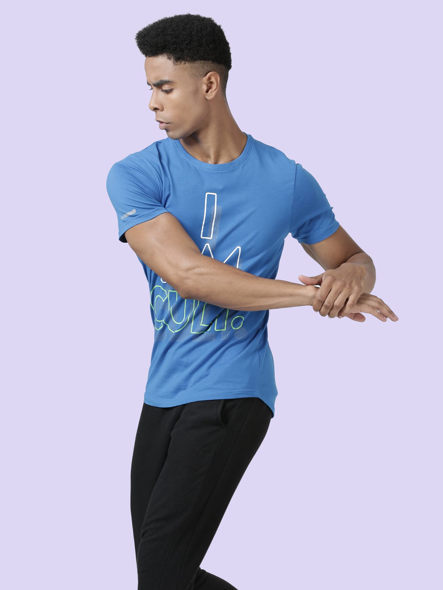 Signature I Am Cult Blue Cotton Tee