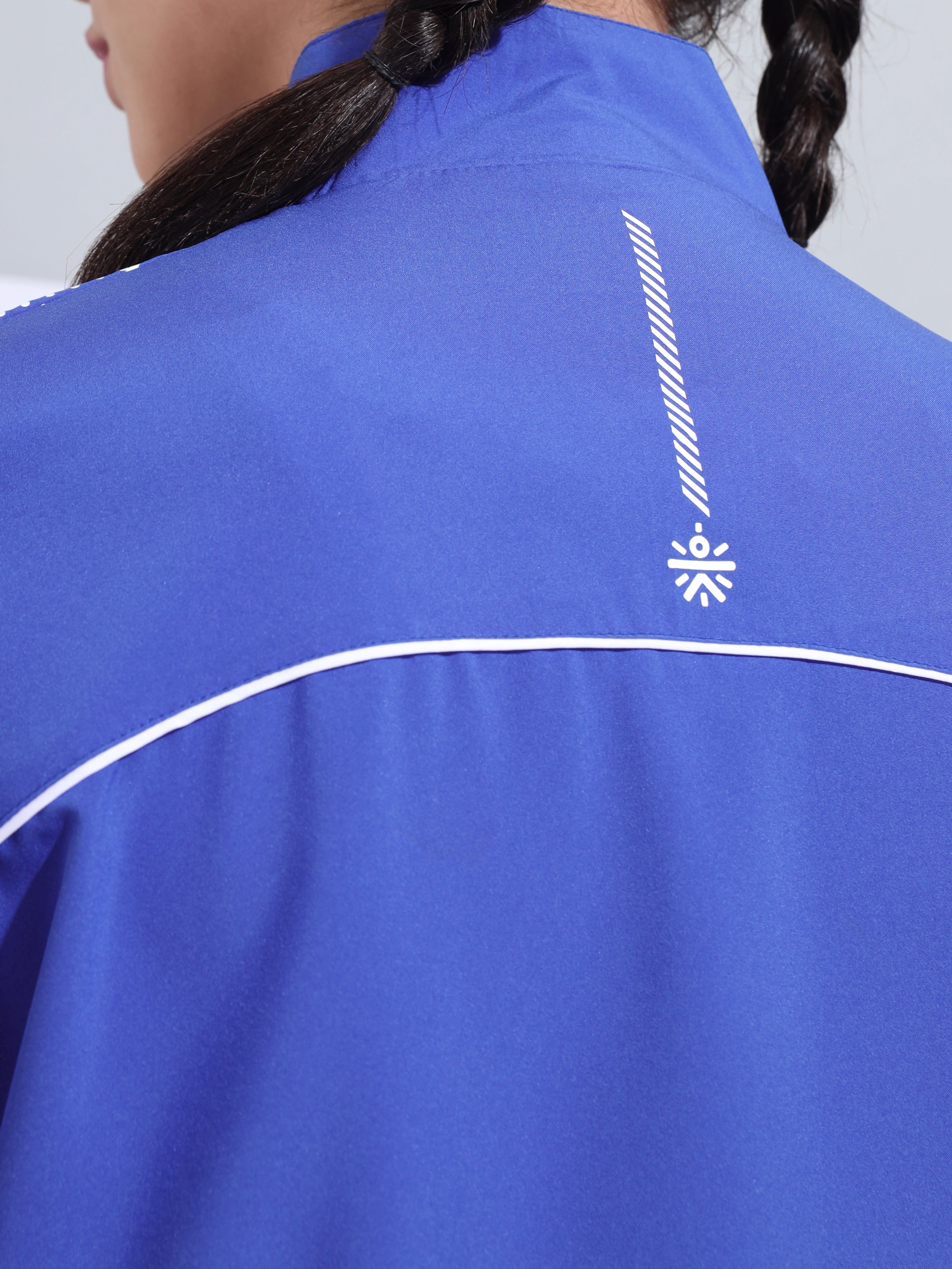 Active Zip Through Jacket with Contrast Piping