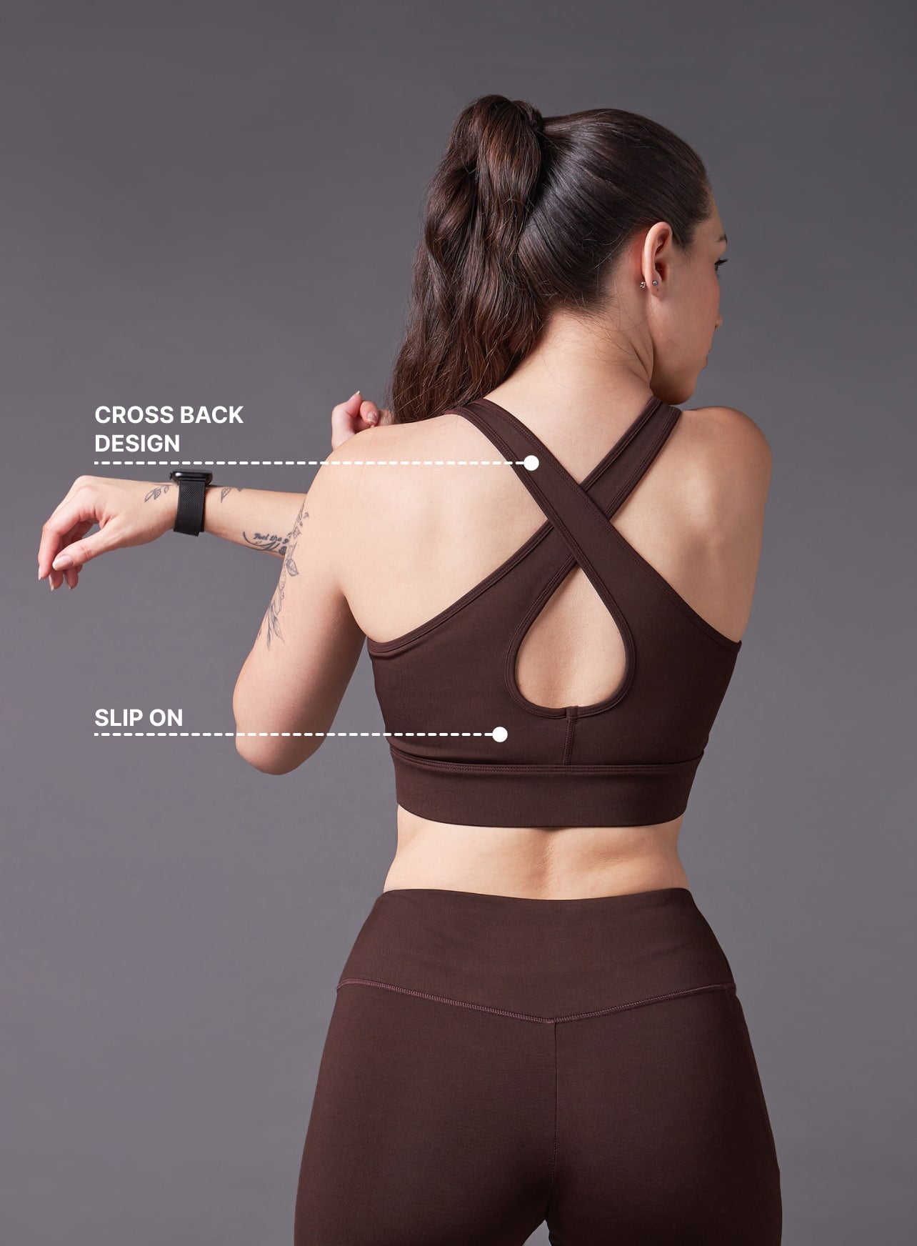 Cross Back Medium Support Bra