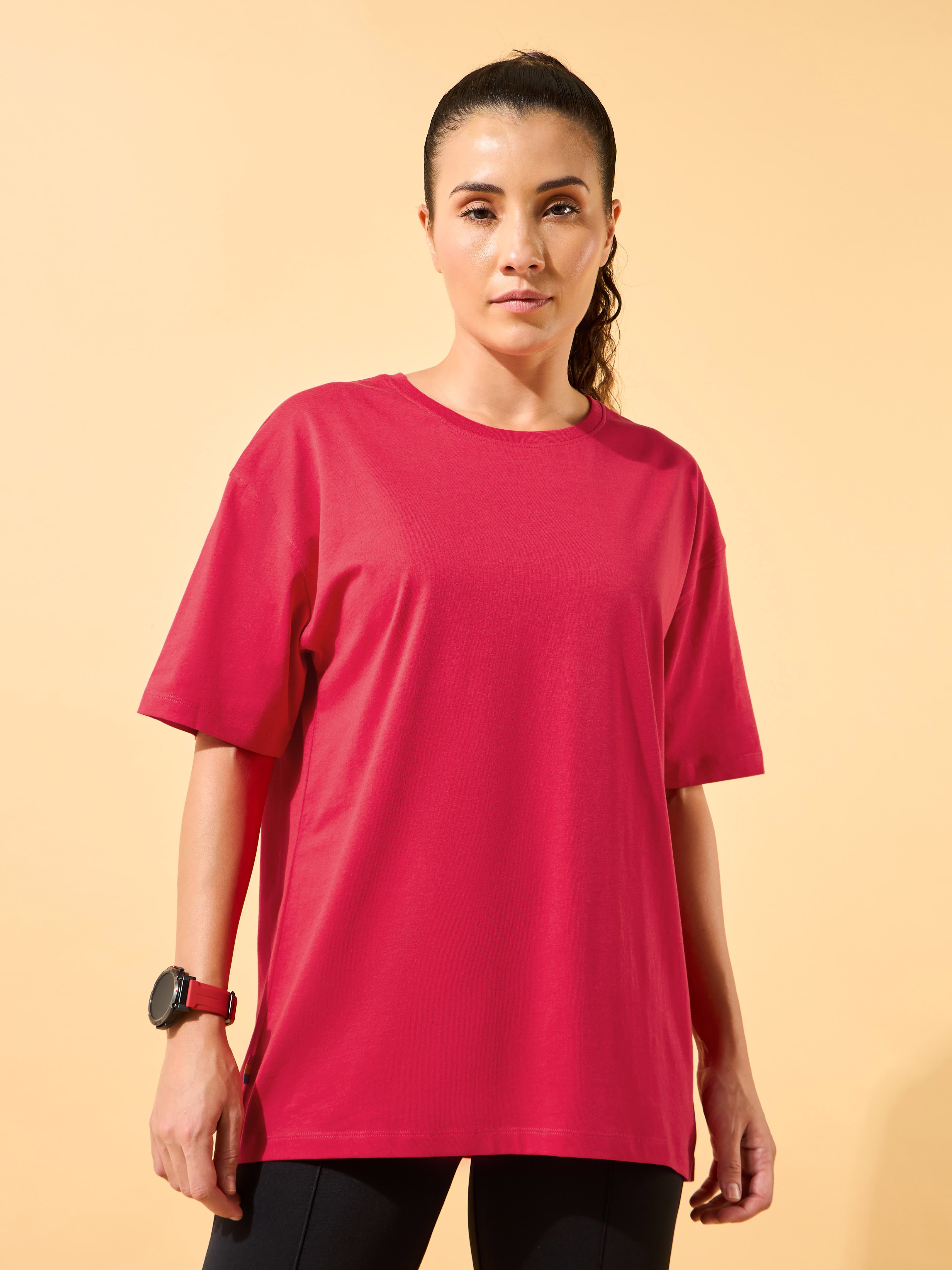 Circle Of Positive Print Oversized T-shirt