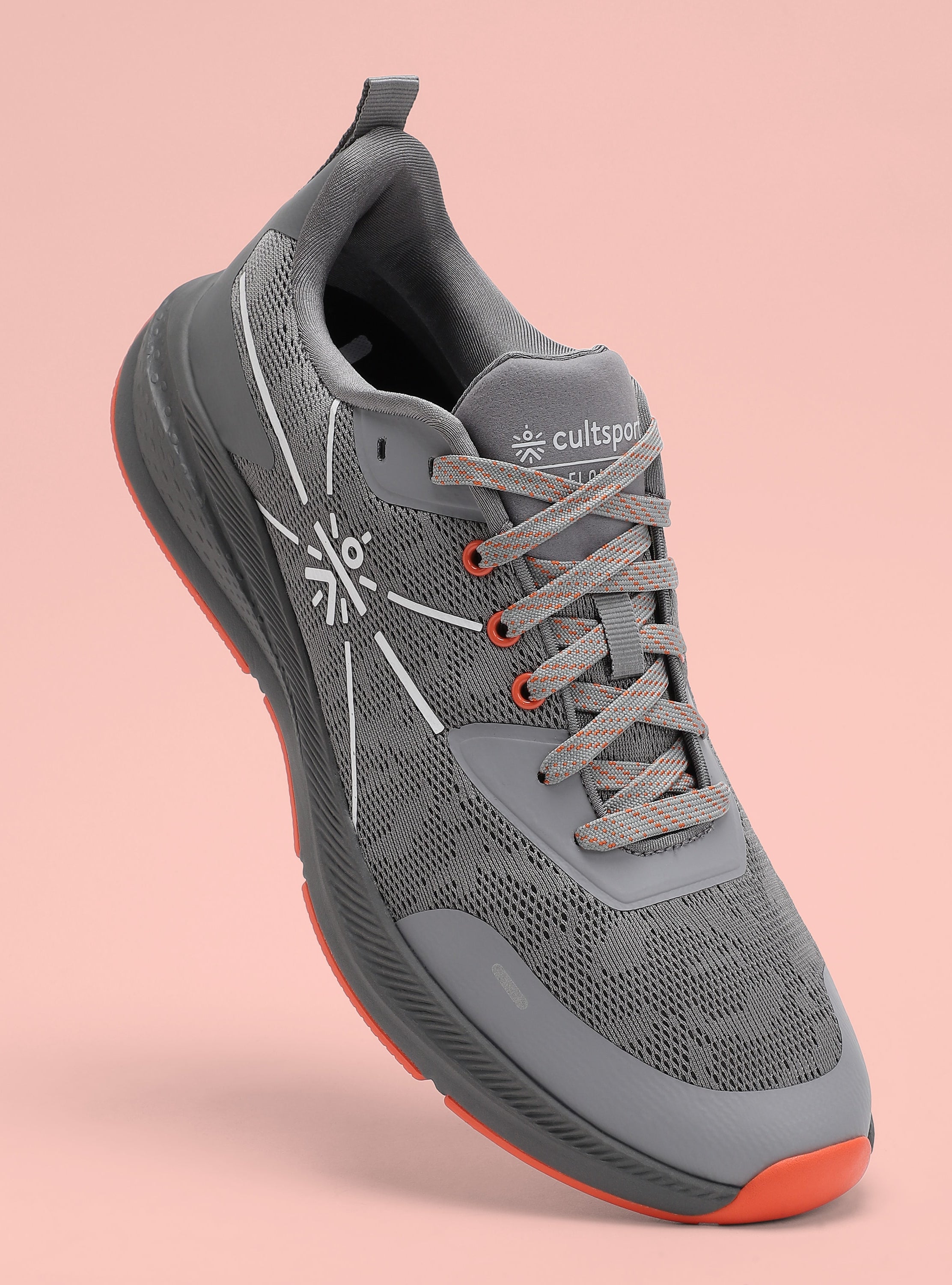 cult Flomo Men Running Shoes - Grey/Orange