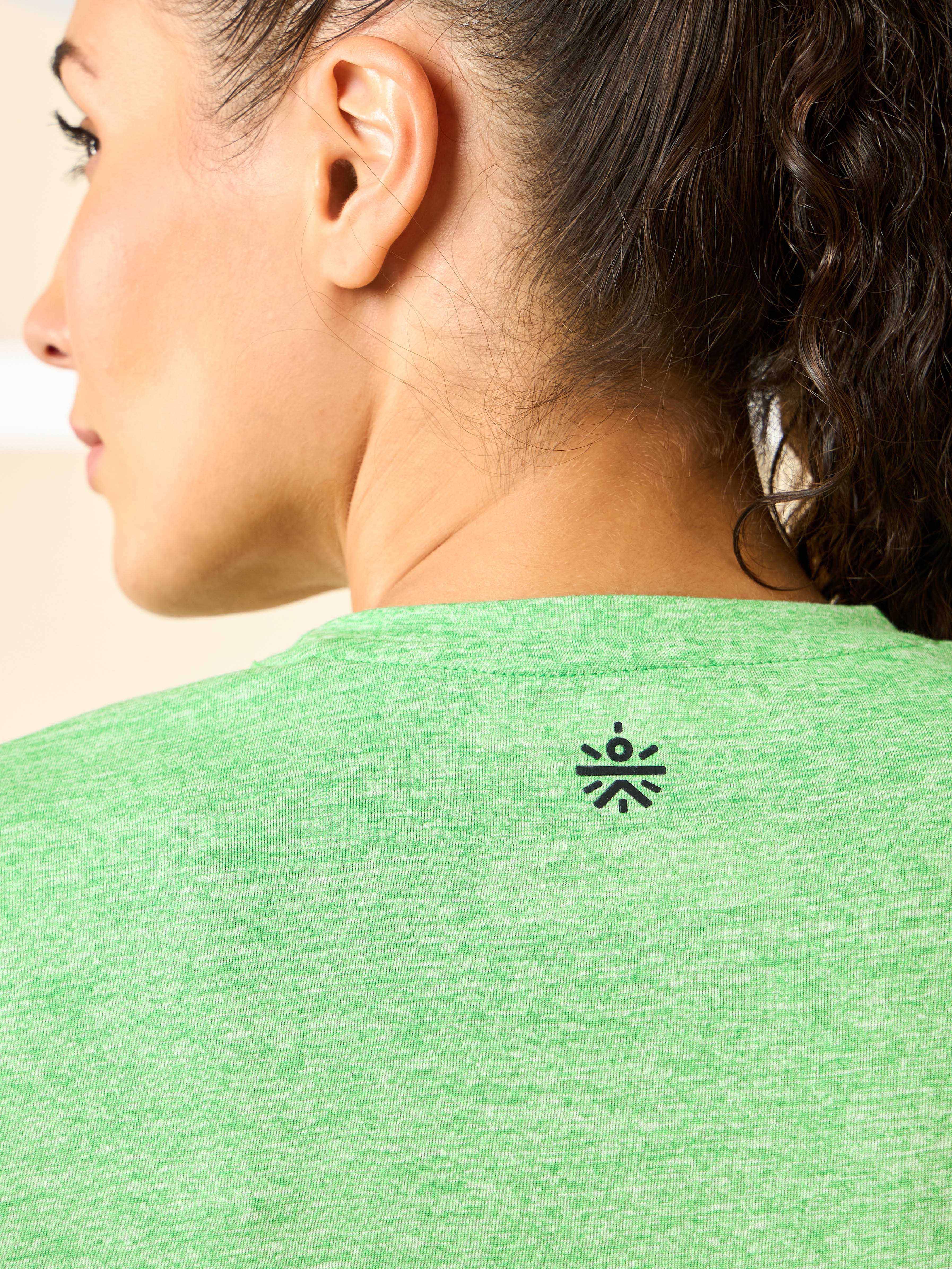 Women's All Day Workout Green Comfortech T-shirt