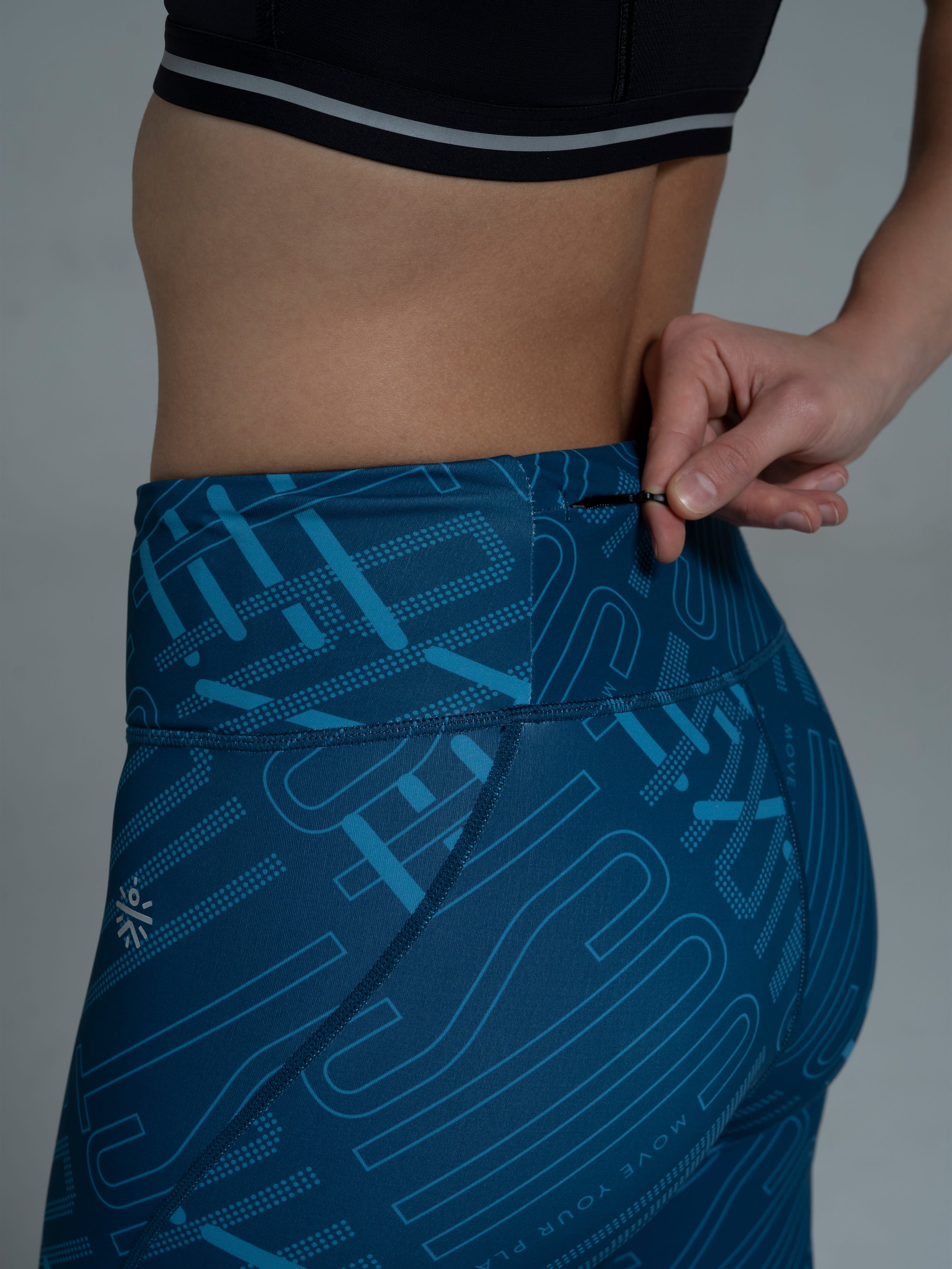 AbsoluteFit Typography Print Tights