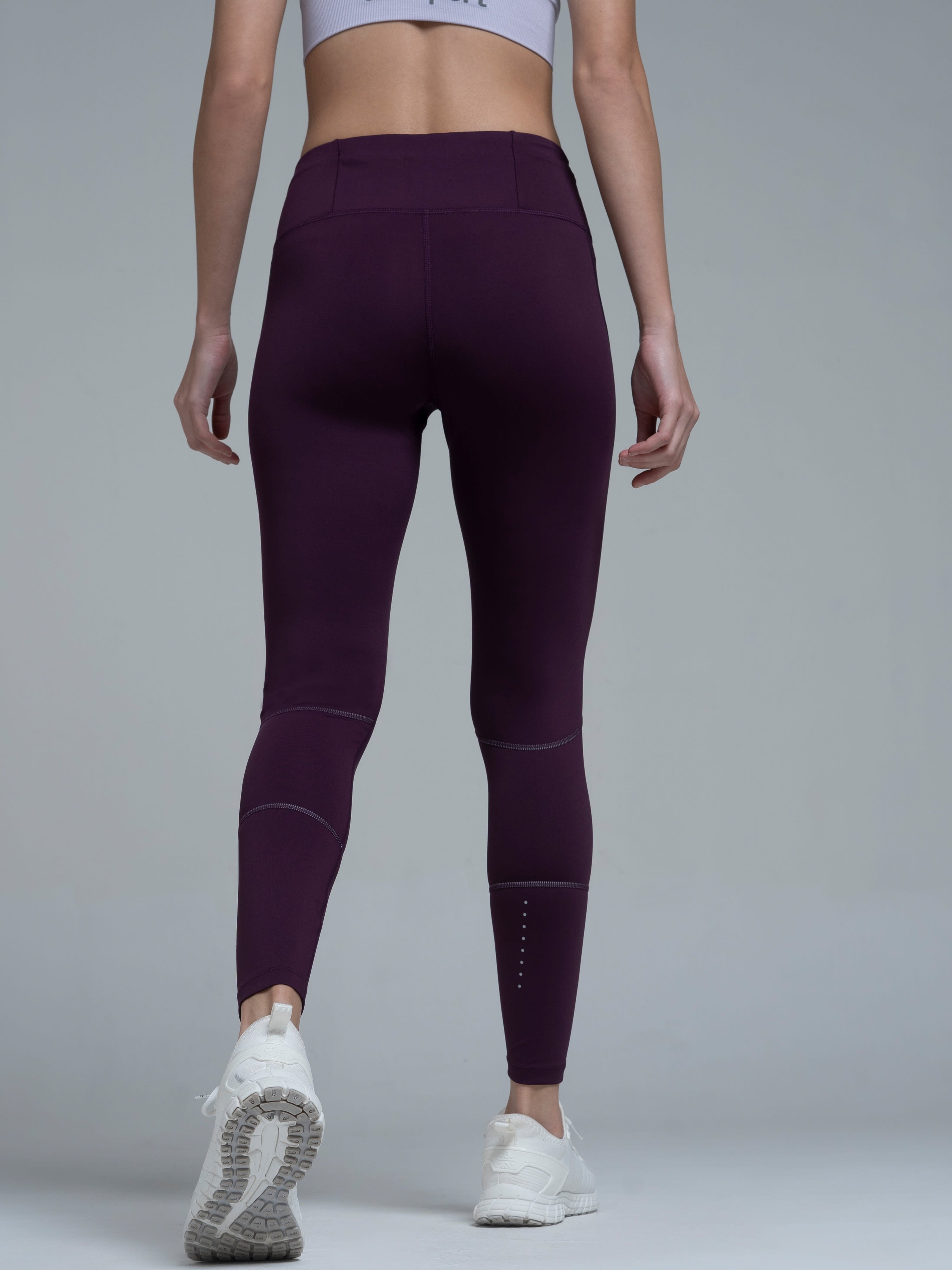 Potent Purple Absolute Fit Solid Performance Tights