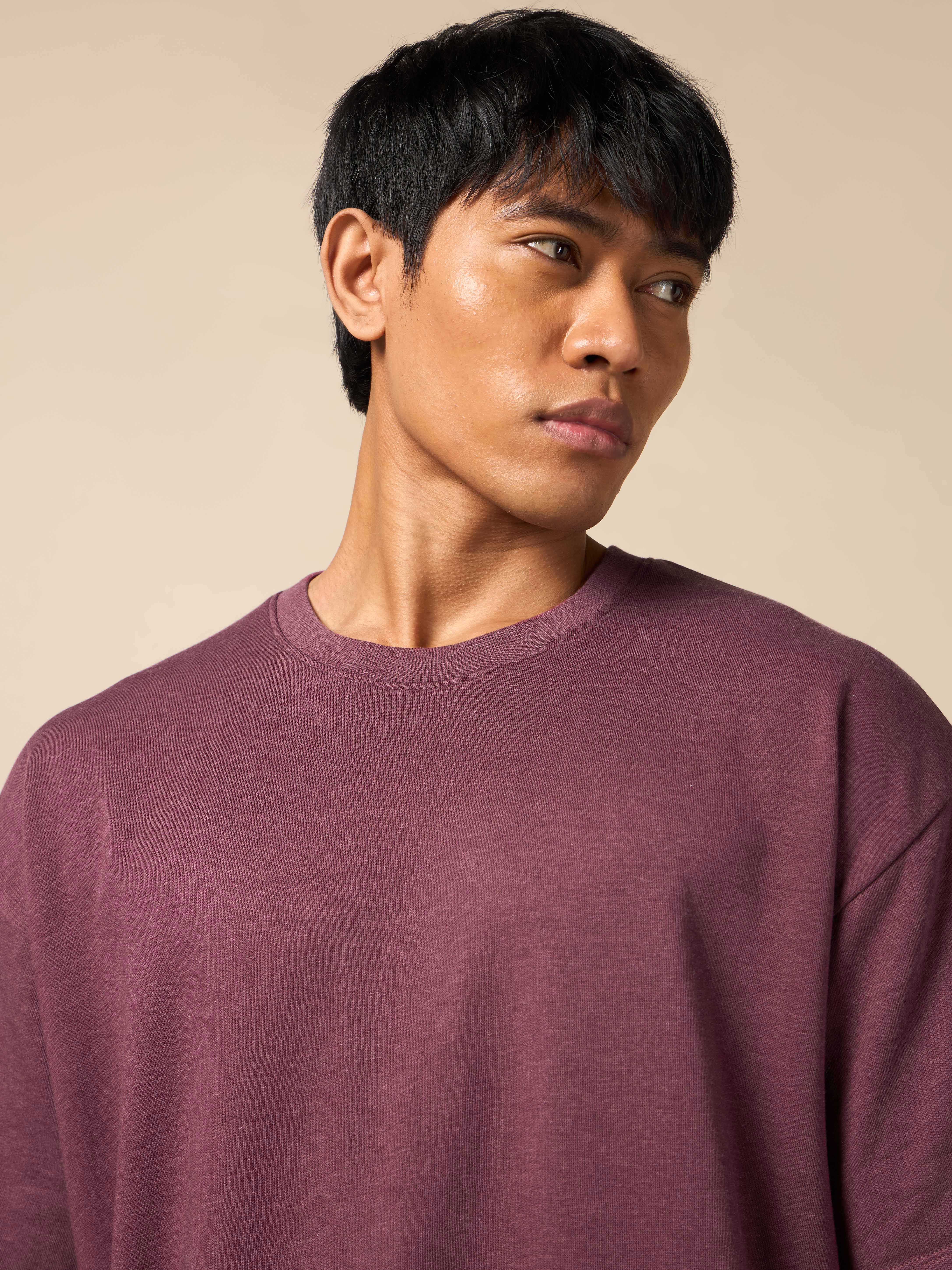 Men's Maroon Cult Brand Carrier Oversized T-shirt