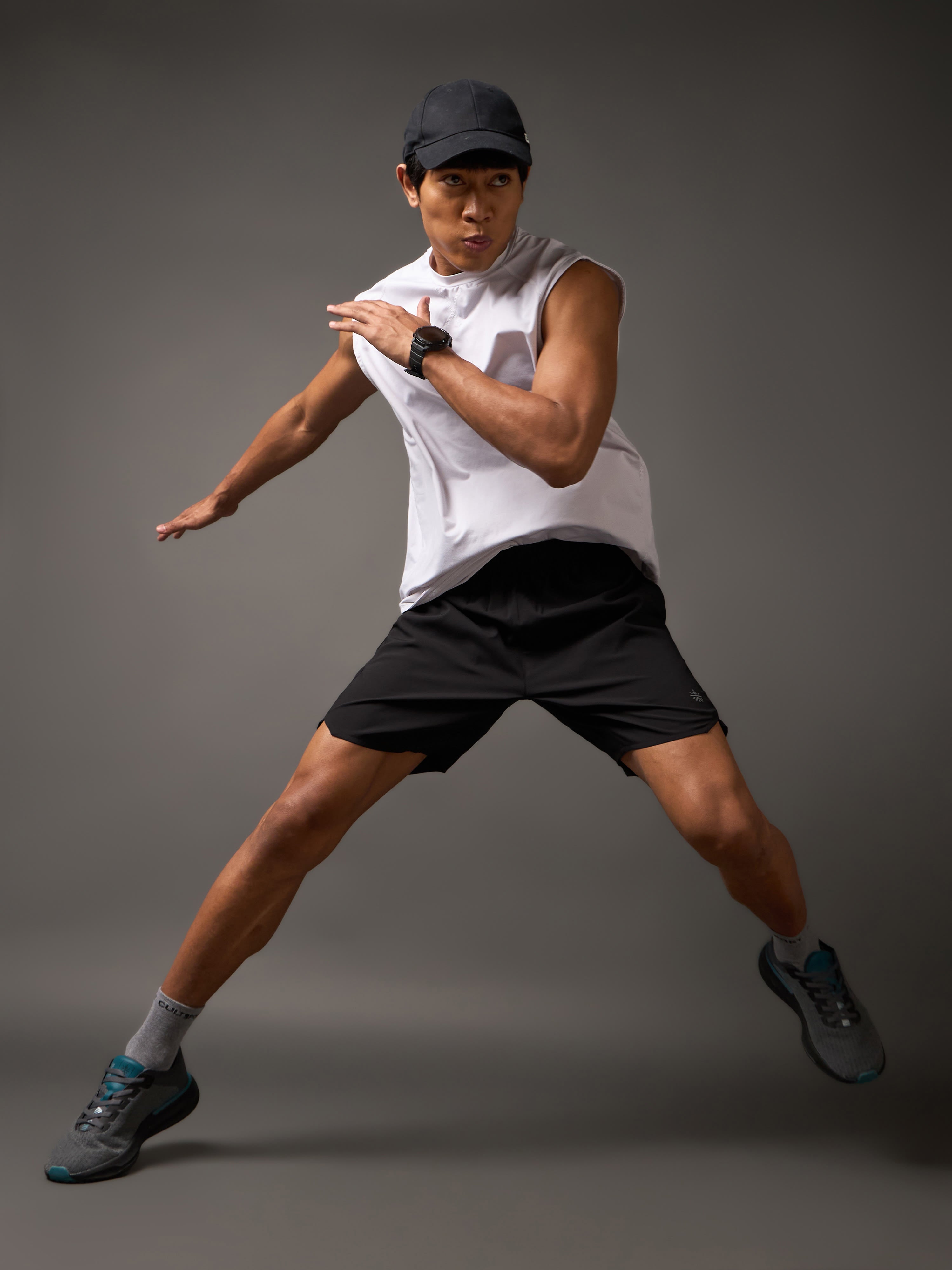 Iconic Black Running Shorts