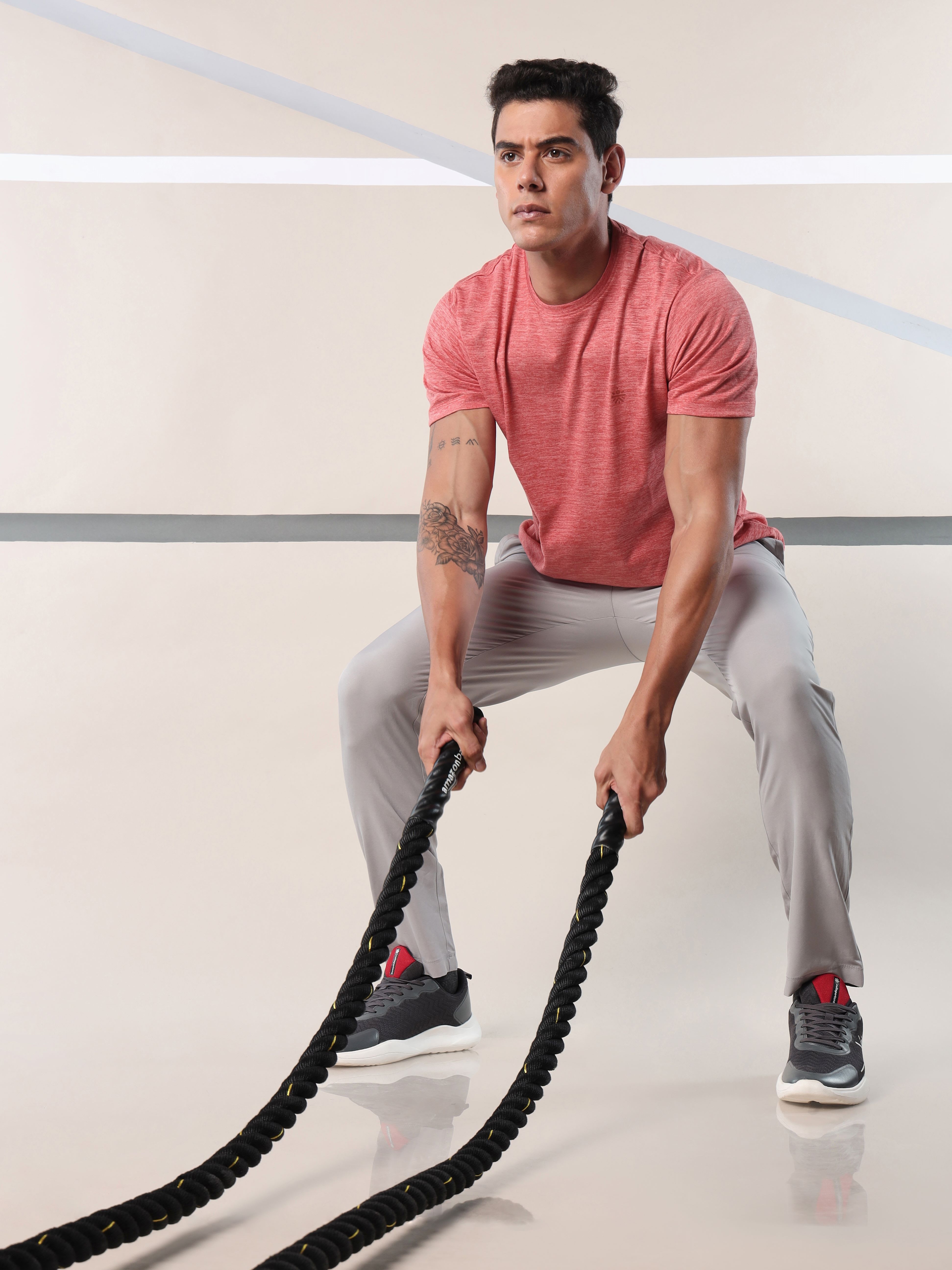 Men's Train All Day Red Comfortech T-shirt