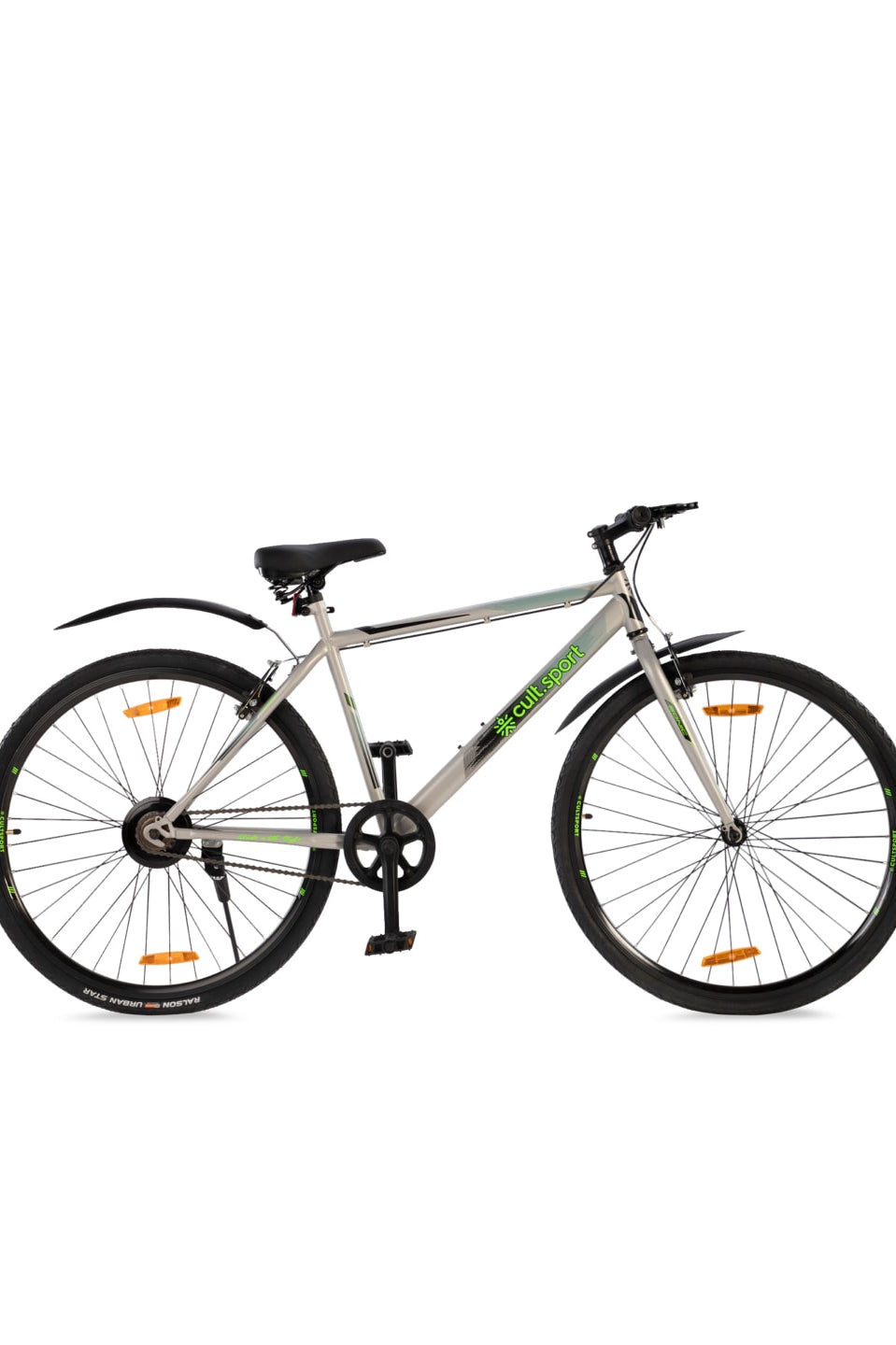 Sonic700CGrey Steel Single Speed 700CCity Bike