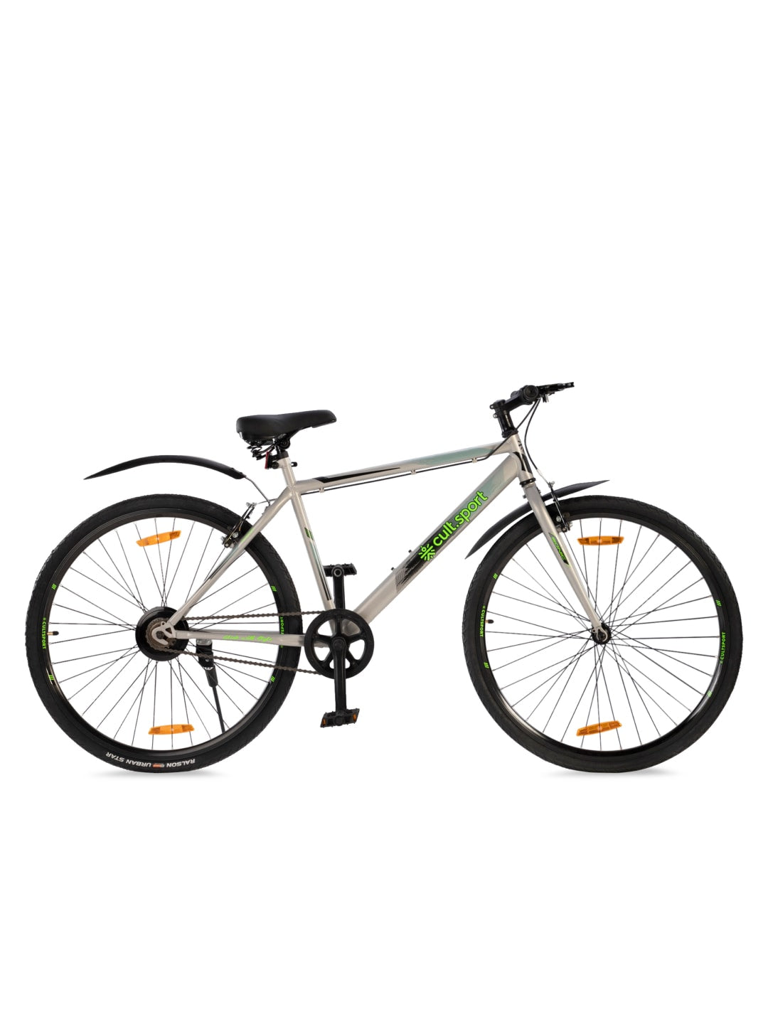 Sonic700CGrey Steel Single Speed 700CCity Bike
