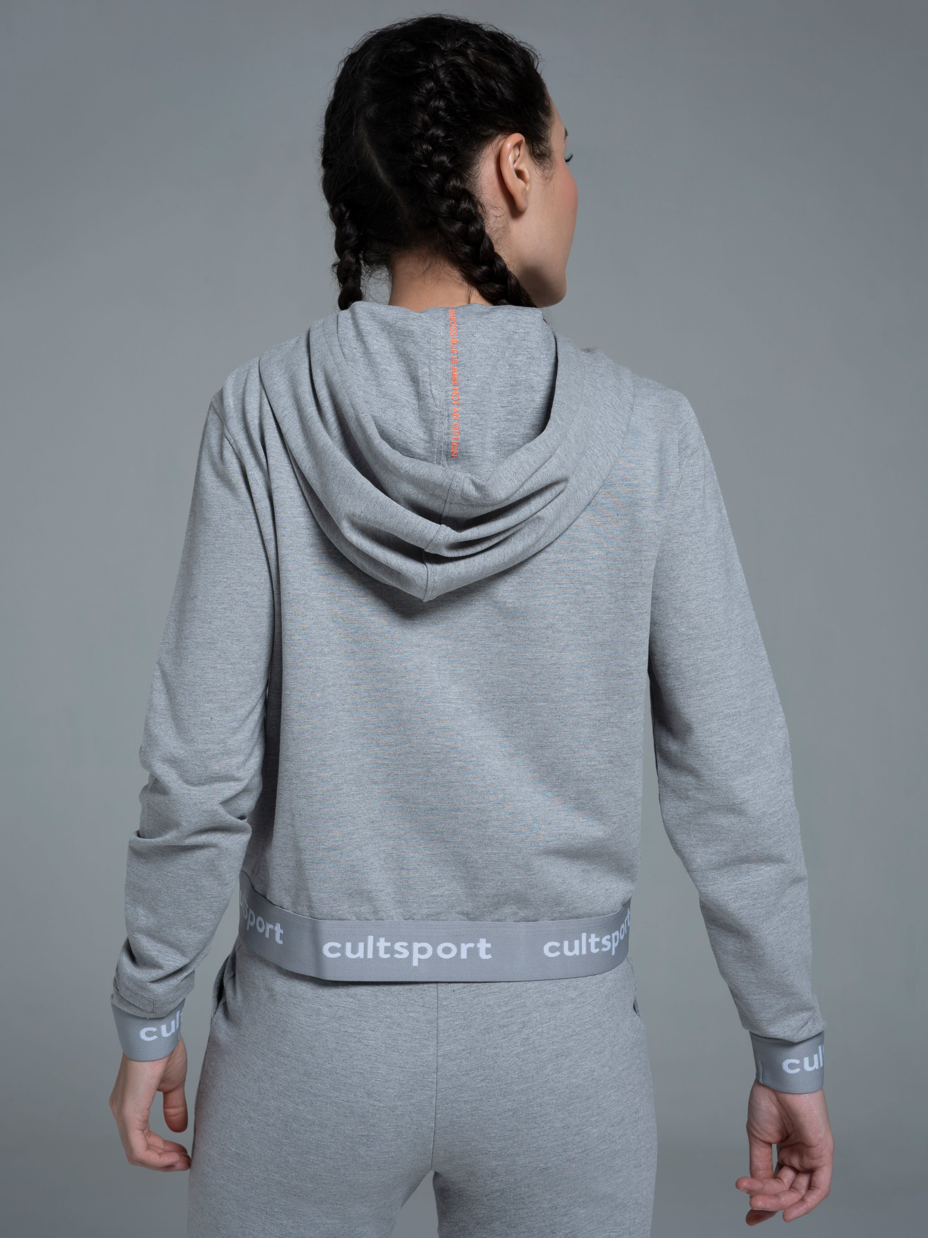 Flexoft Women's Cropped Hooded Sweatshirt