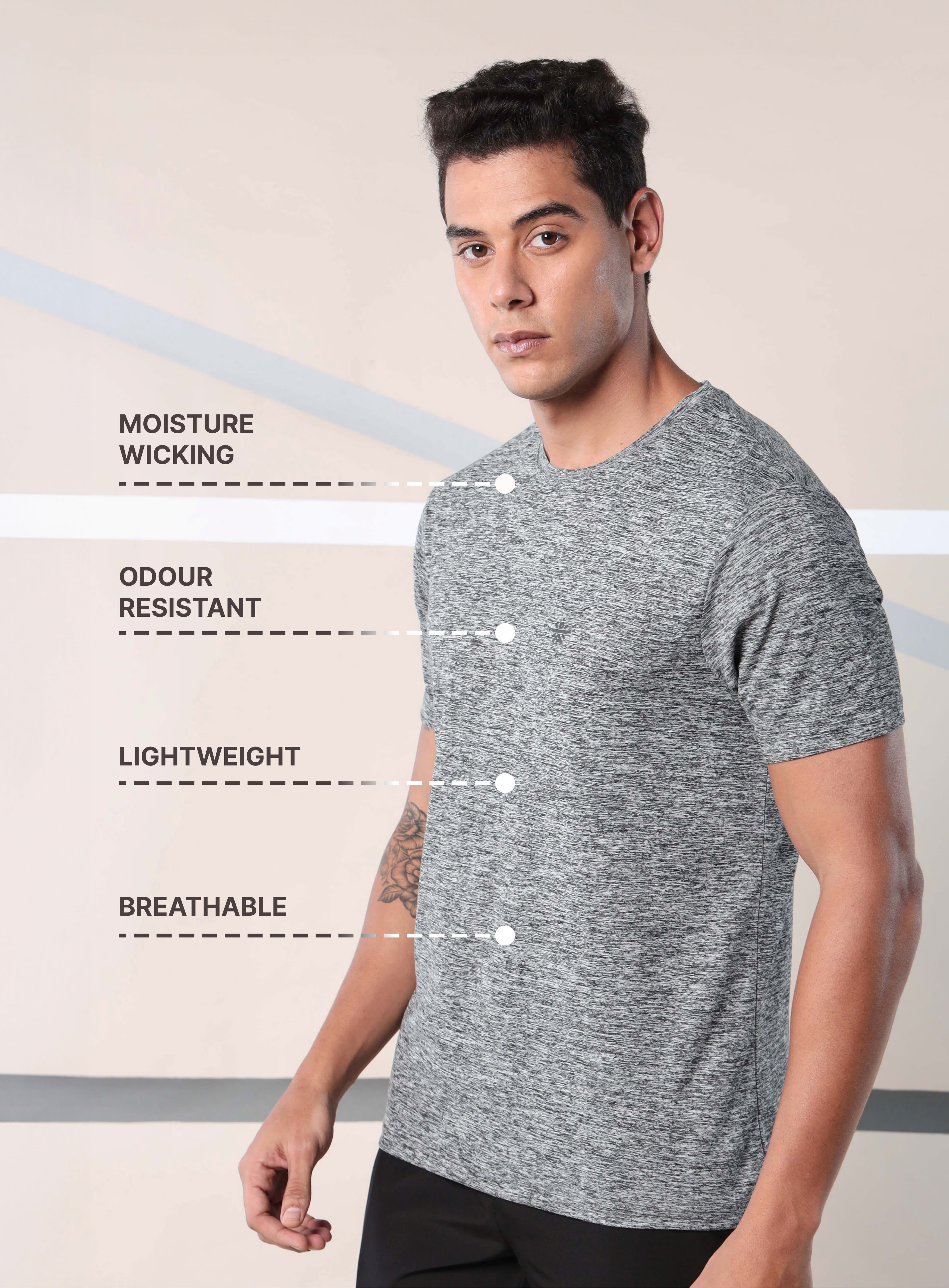 Men's Train All Day Black Comfortech T-shirt