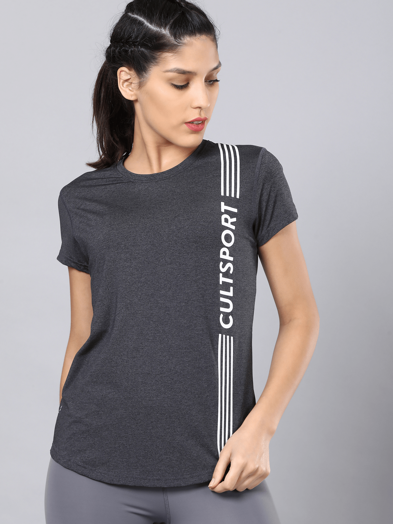 Signature Grey Dark Grey Training Tee