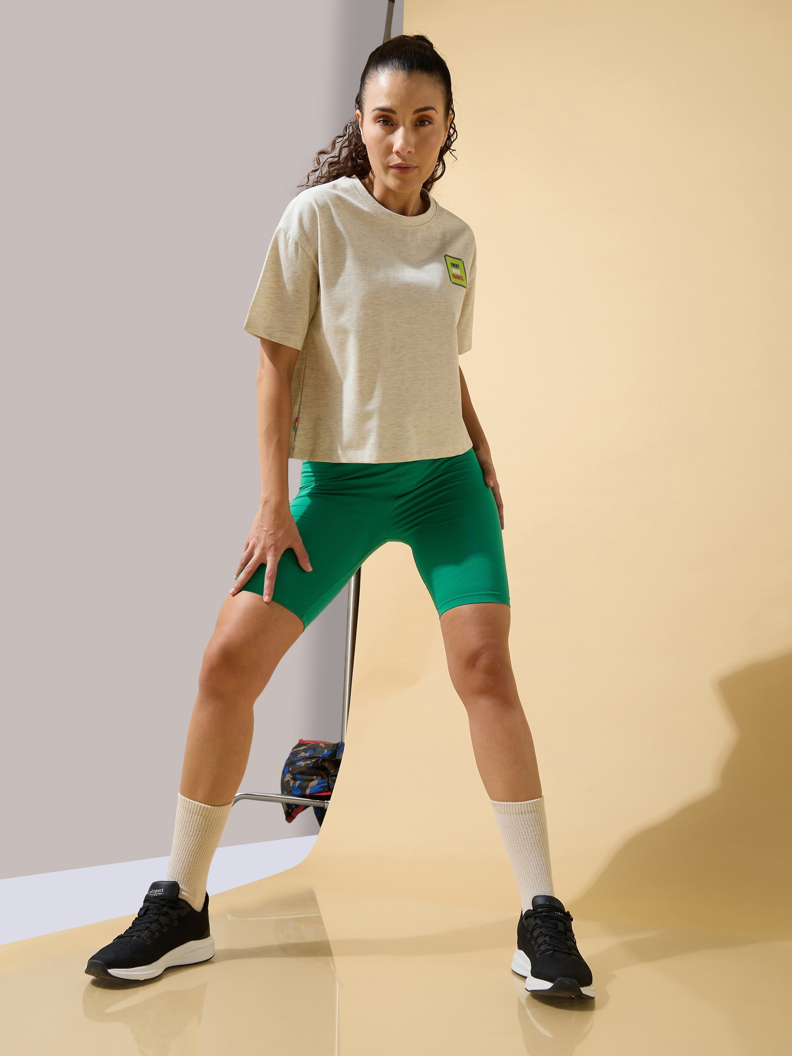 Every Move Counts Boxy Cropped T-shirt