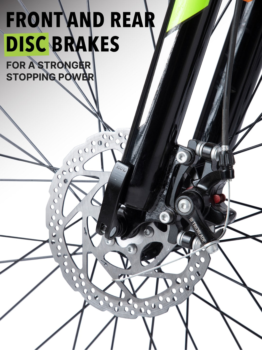 Dauntless26Blue Steel Single Speed 26 inch Mountain Cycle with Front Suspension, Double Wall Rim and Dual Disc Brake