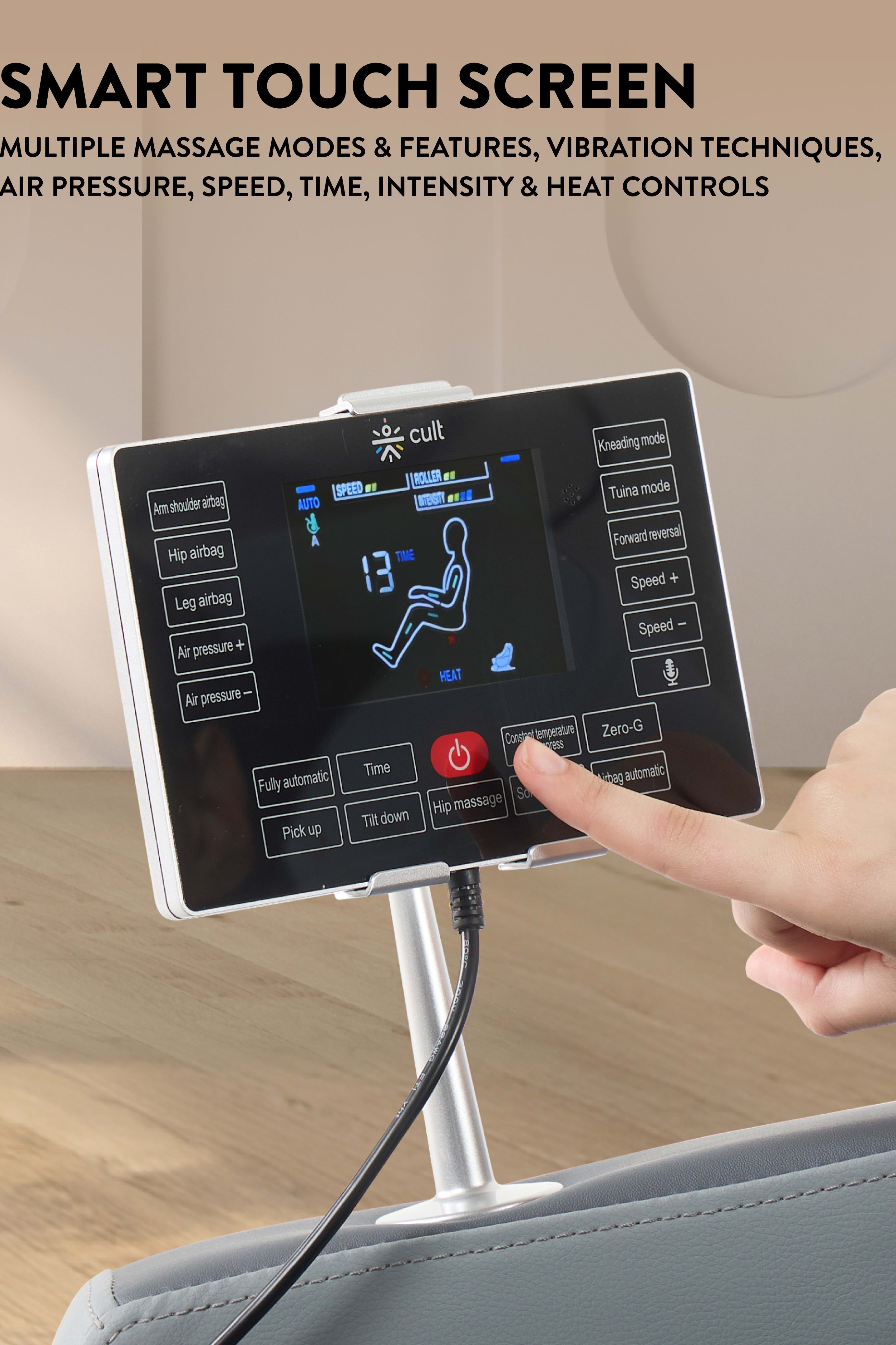 Cult Harmony Massage Chair with Fixed Point Massage Technique and Bluetooth AI Voice Function for Full Body Massage At Home