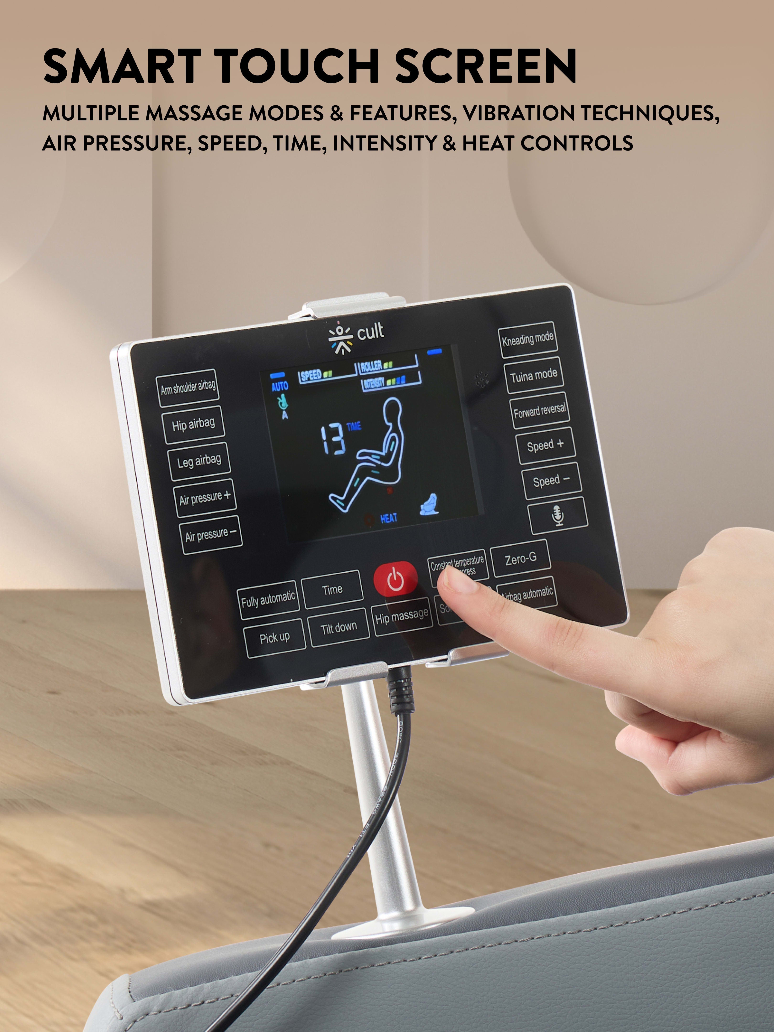 Cult Harmony Massage Chair with Fixed Point Massage Technique and Bluetooth AI Voice Function for Full Body Massage At Home