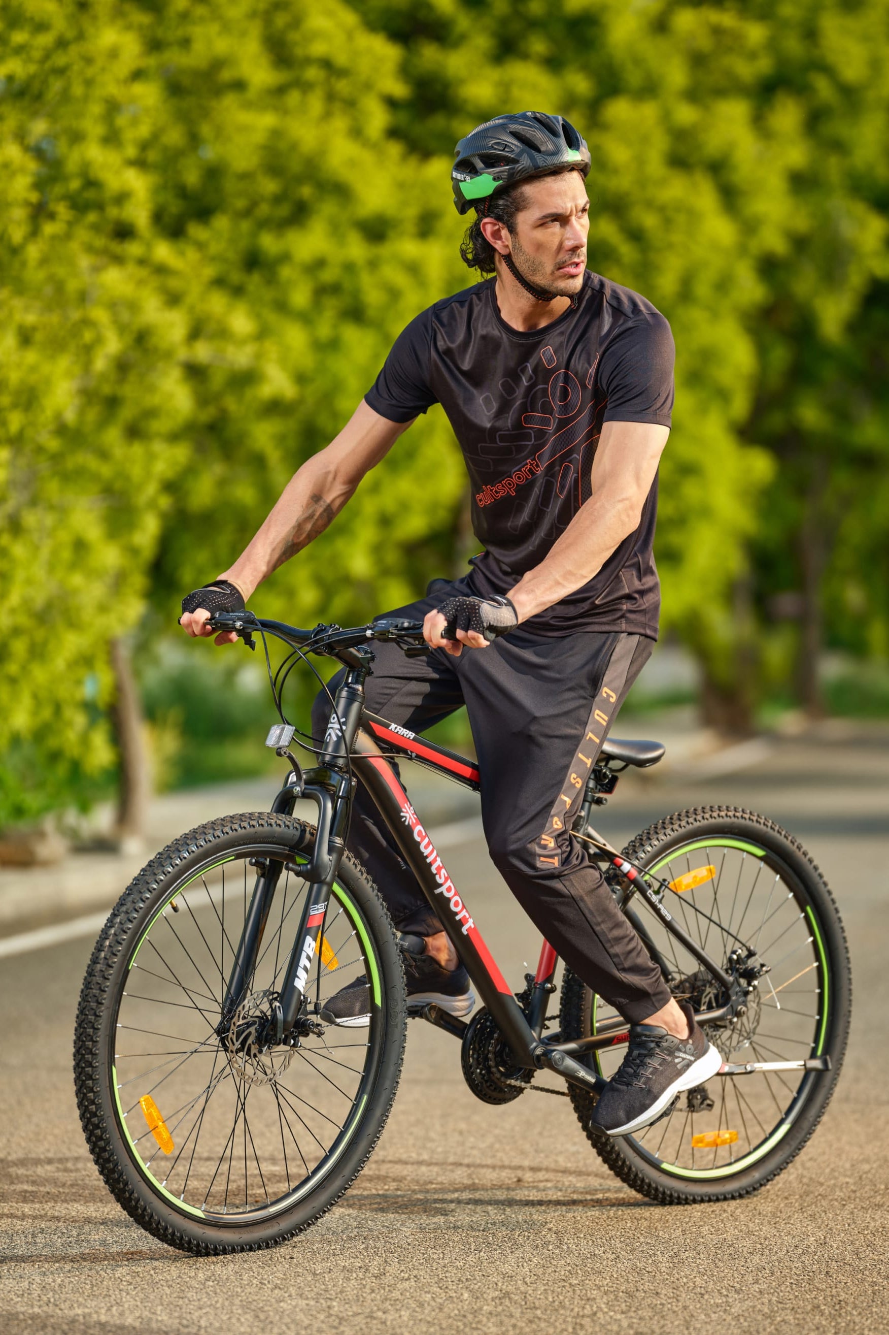 Kara Alloy 21 Speed Shimano Gear 29 inch Mountain Cycle, Dual Disc Brake, Front Suspension, Double Wall Rim Black, Free Trainer Sessions, Cycling Event