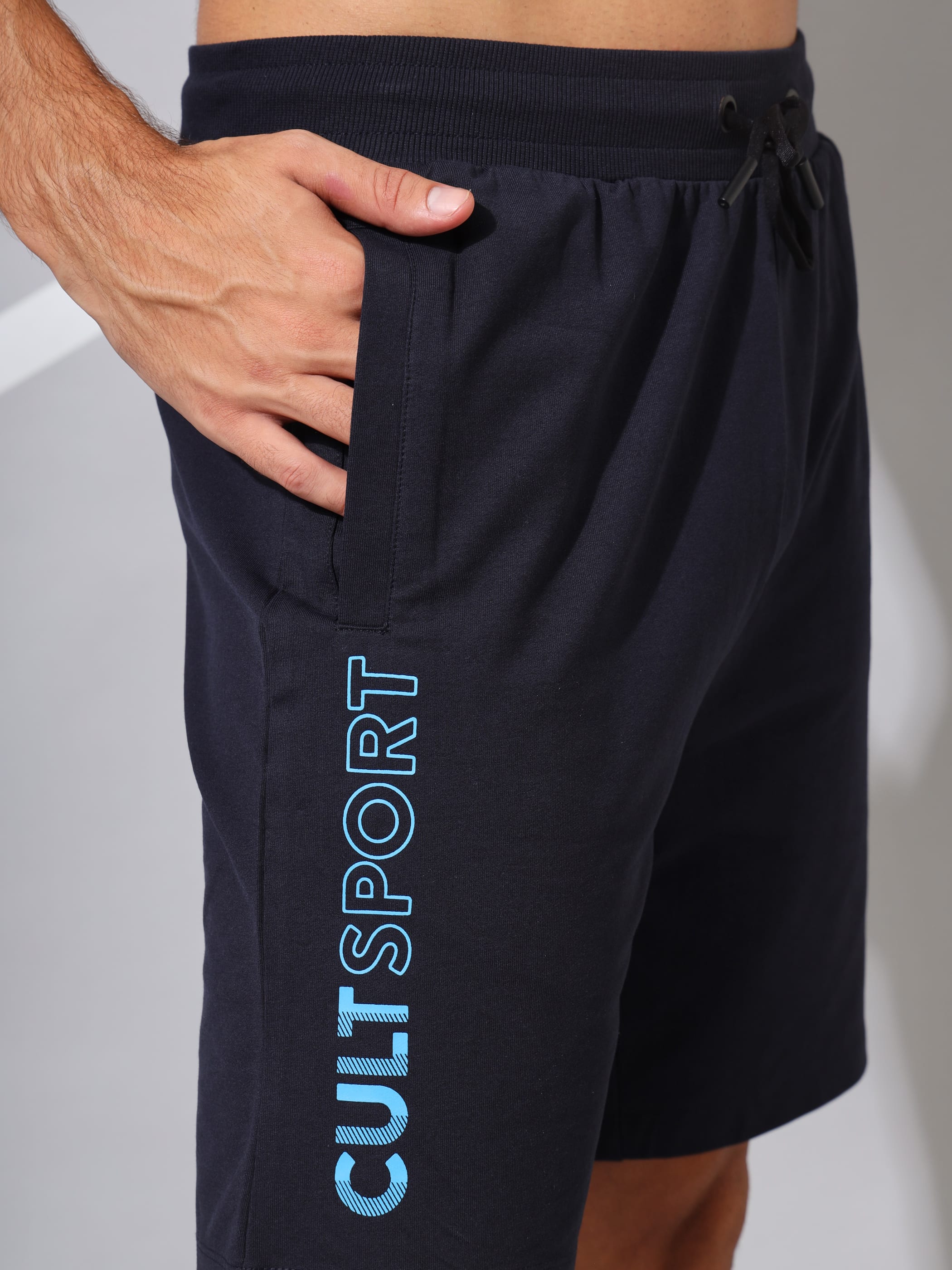 Comfort Solid Shorts with Tonal Print