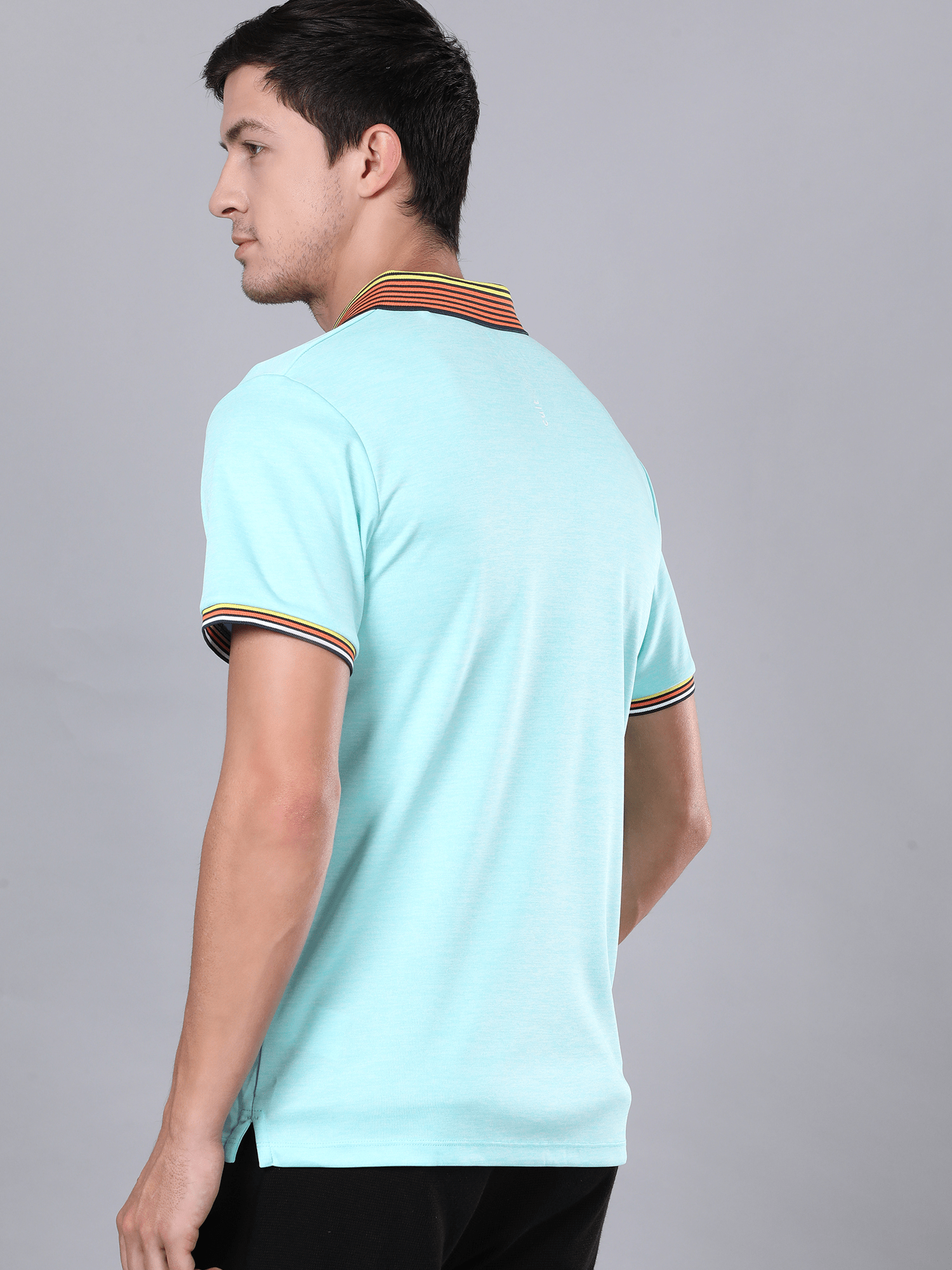 Signature Tri color Aqua Polo