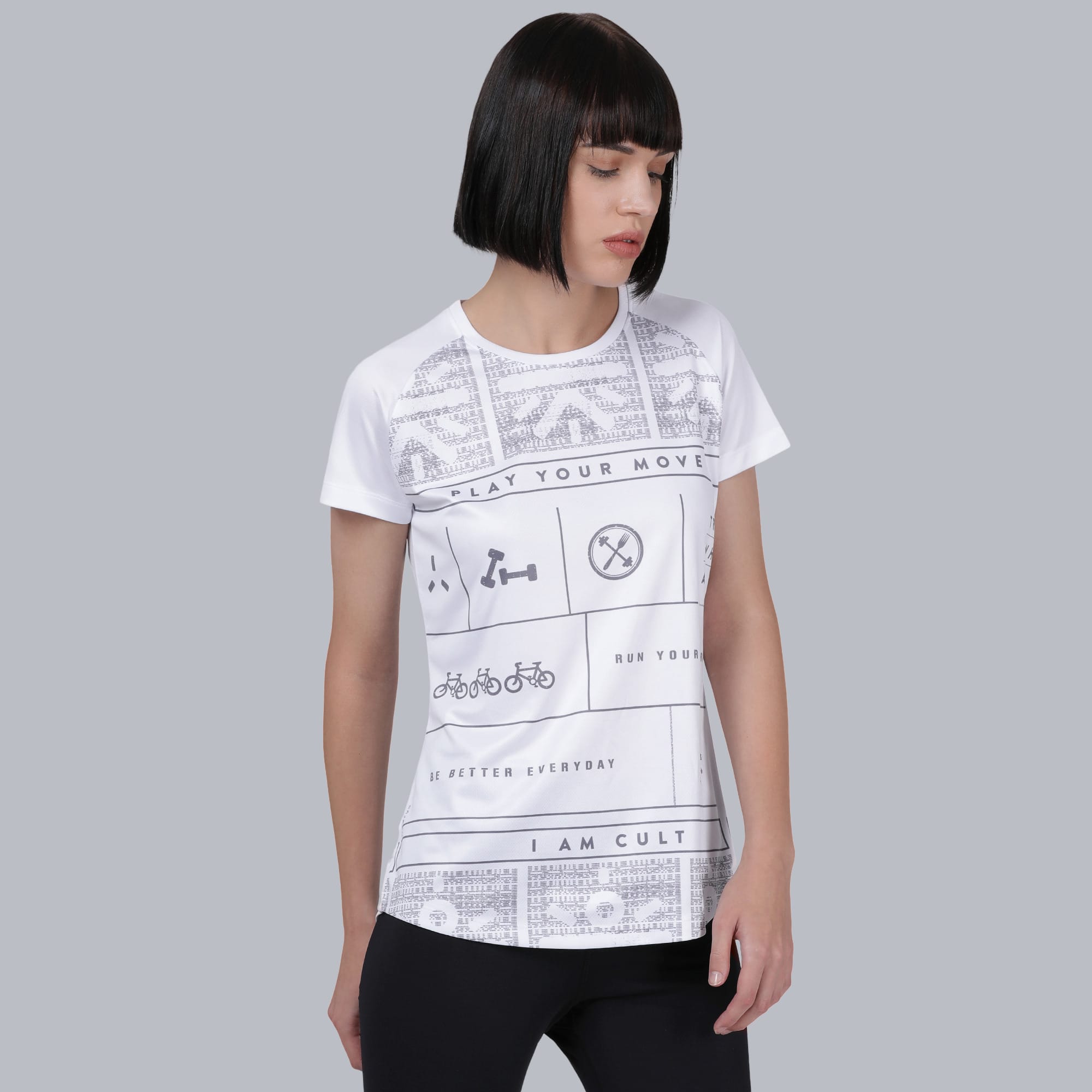 Play Your Move Slim Fit T-shirt - White