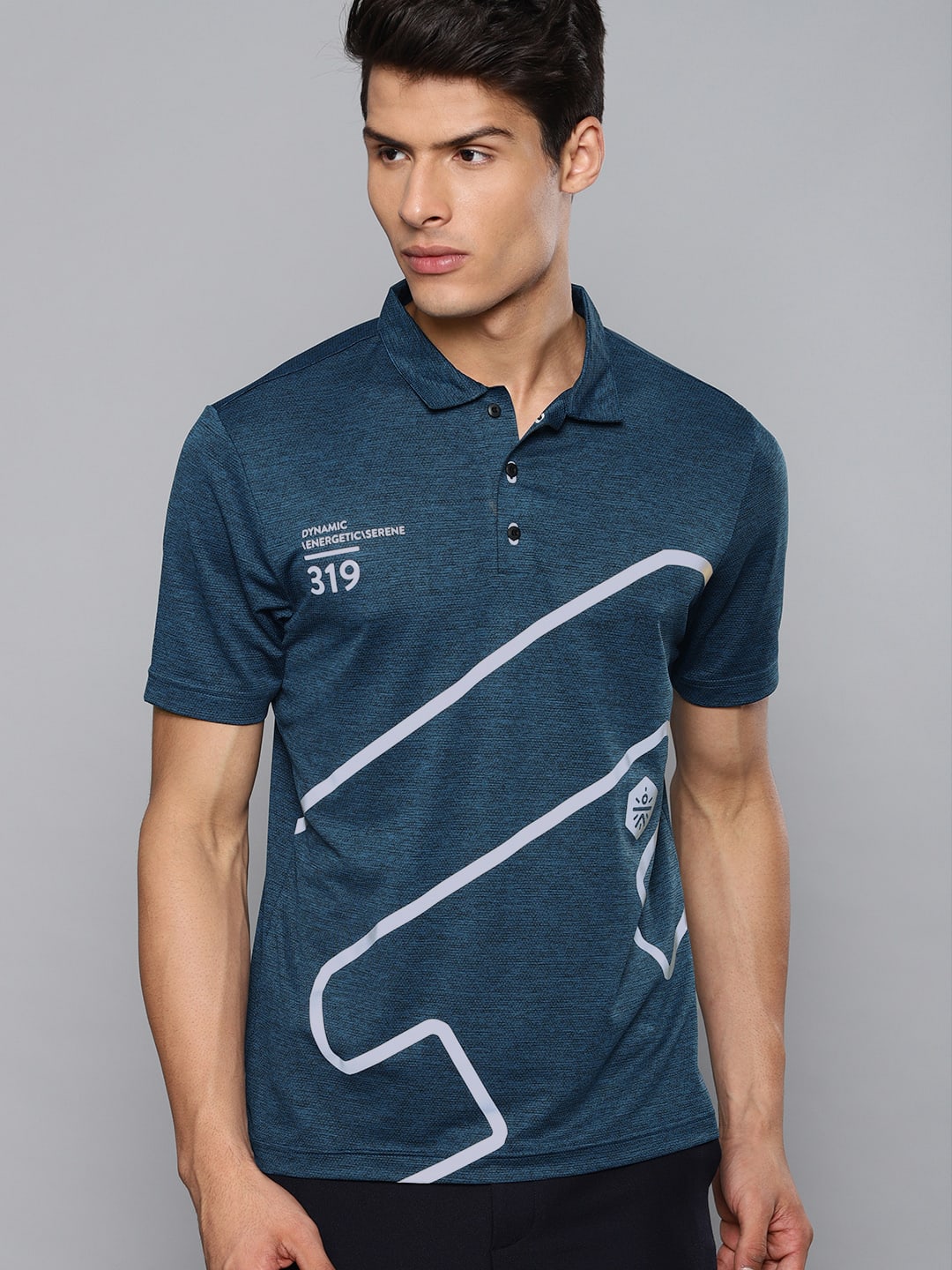 Blakout Sheen Teal Relaxed Polo