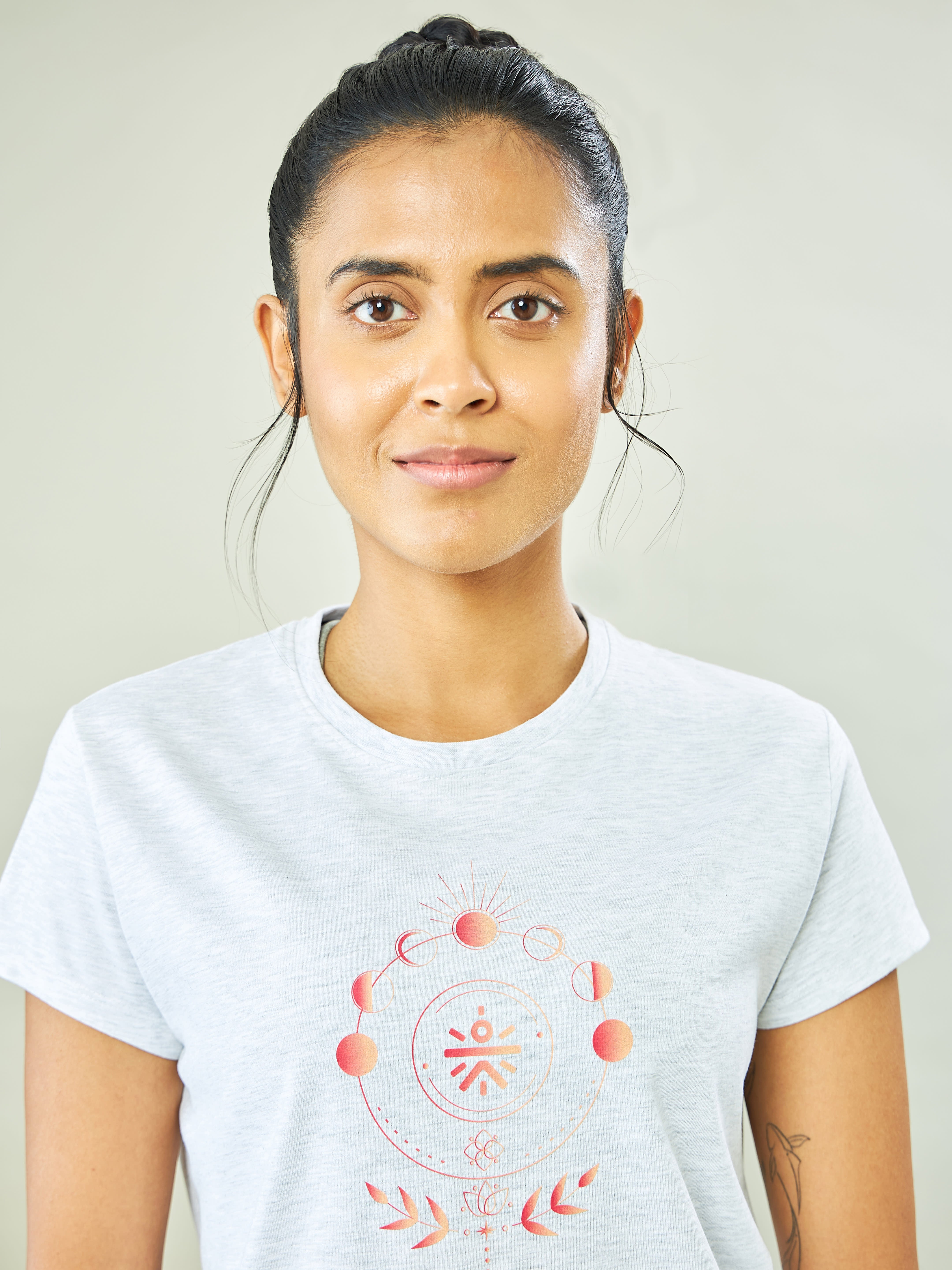 Graphic Print Yoga T-shirt