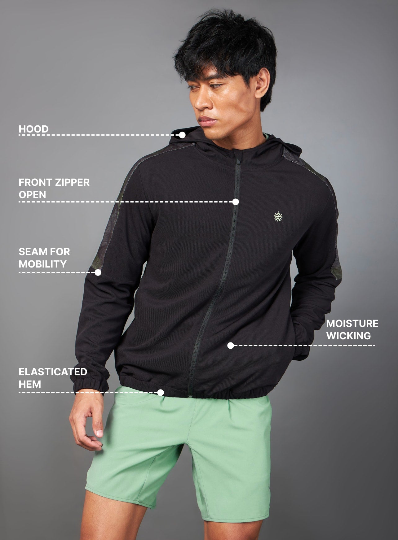 Black High Impact Training Jacket