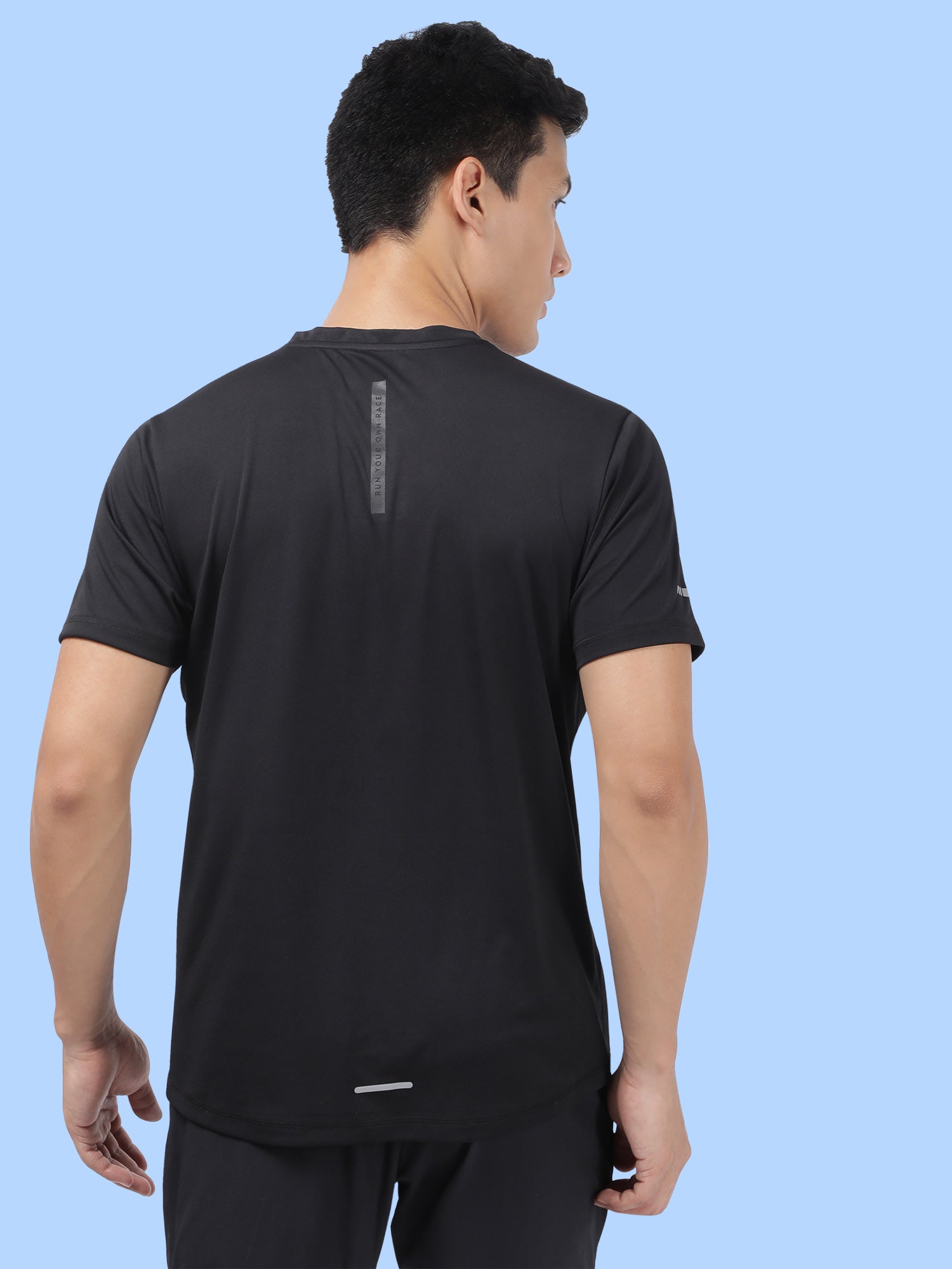 Vital Vent Black Running Relaxed Tee