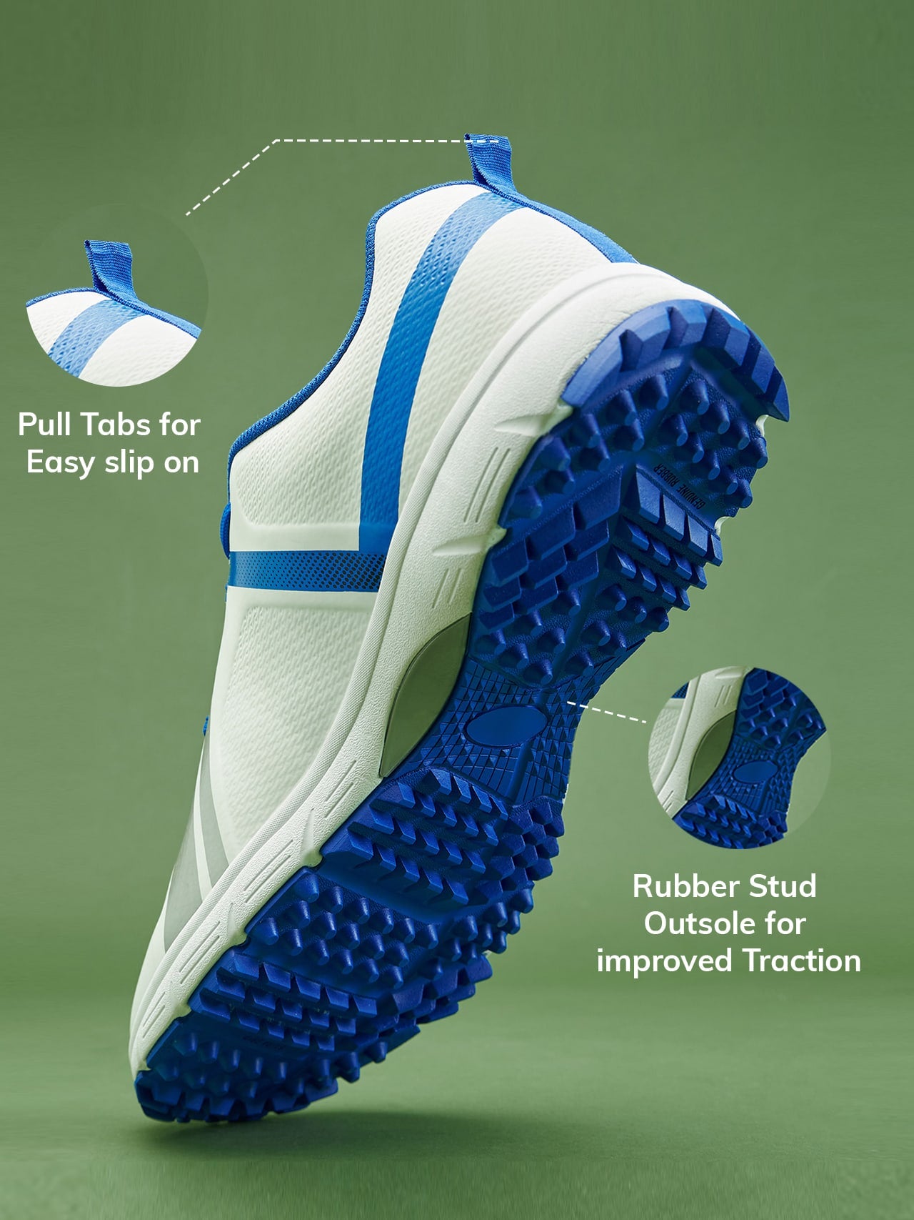 Avant Men's PaceMax Cricket Shoes-White/Blue