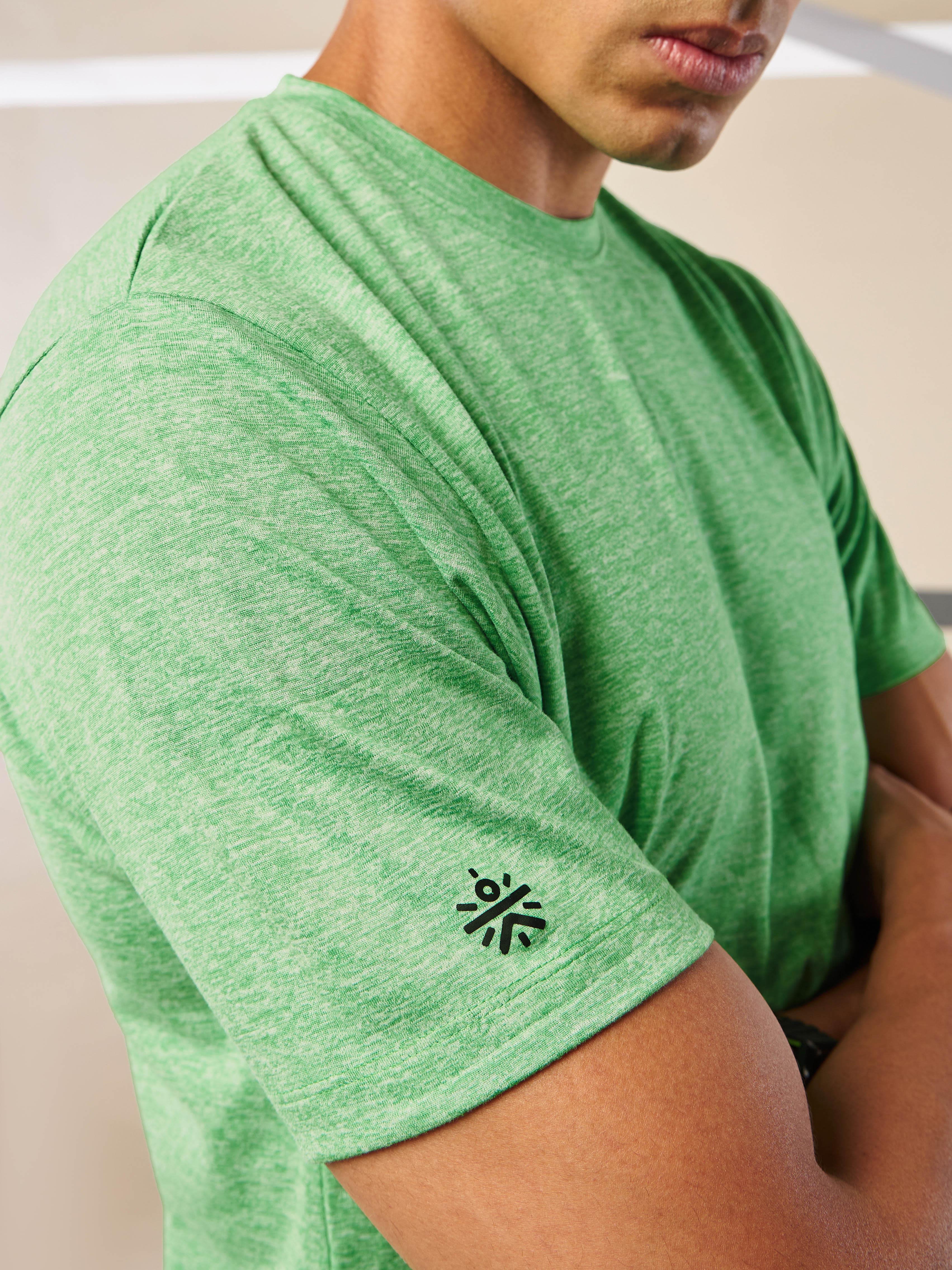 Men's All Day Workout Green Comfortech T-shirt