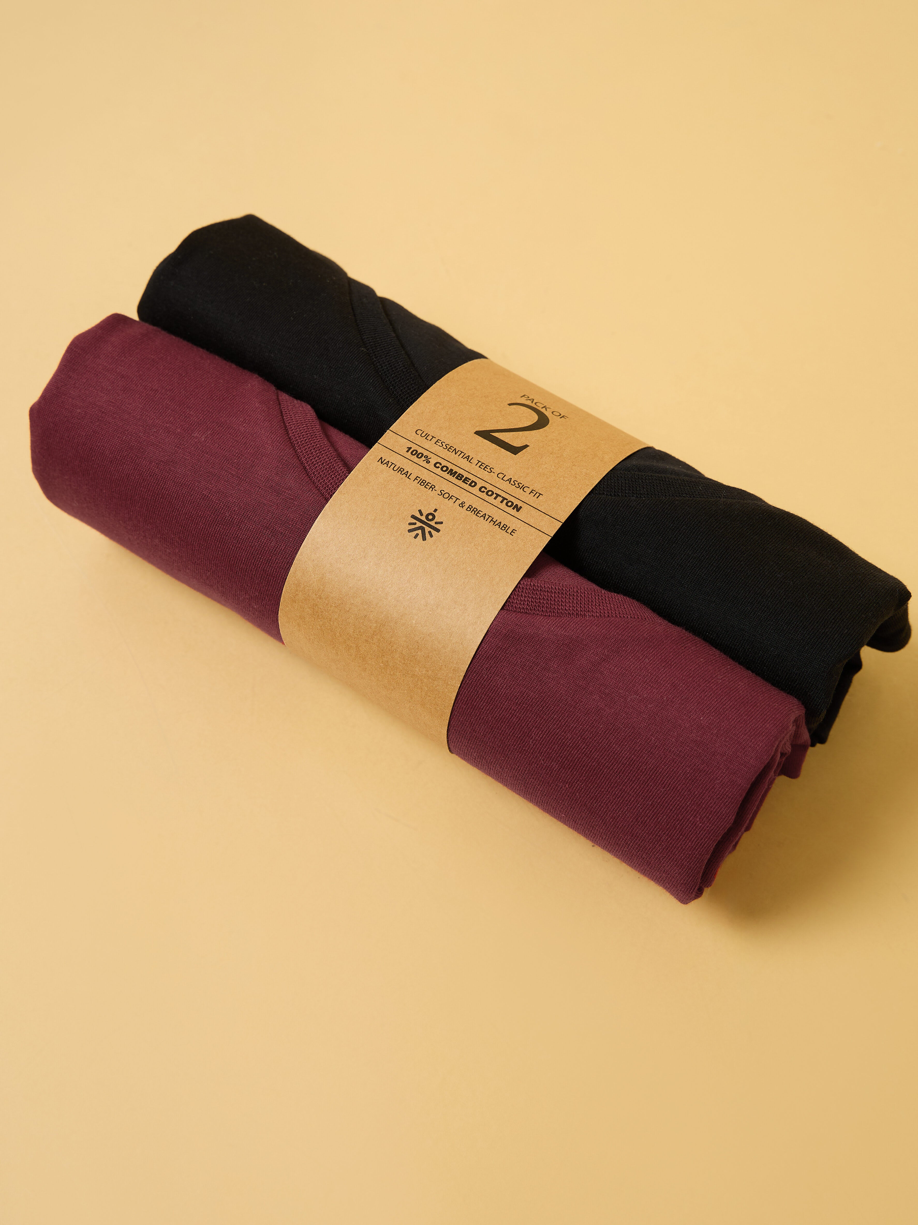 Cult Essential Cotton Pack of 2 T-shirts