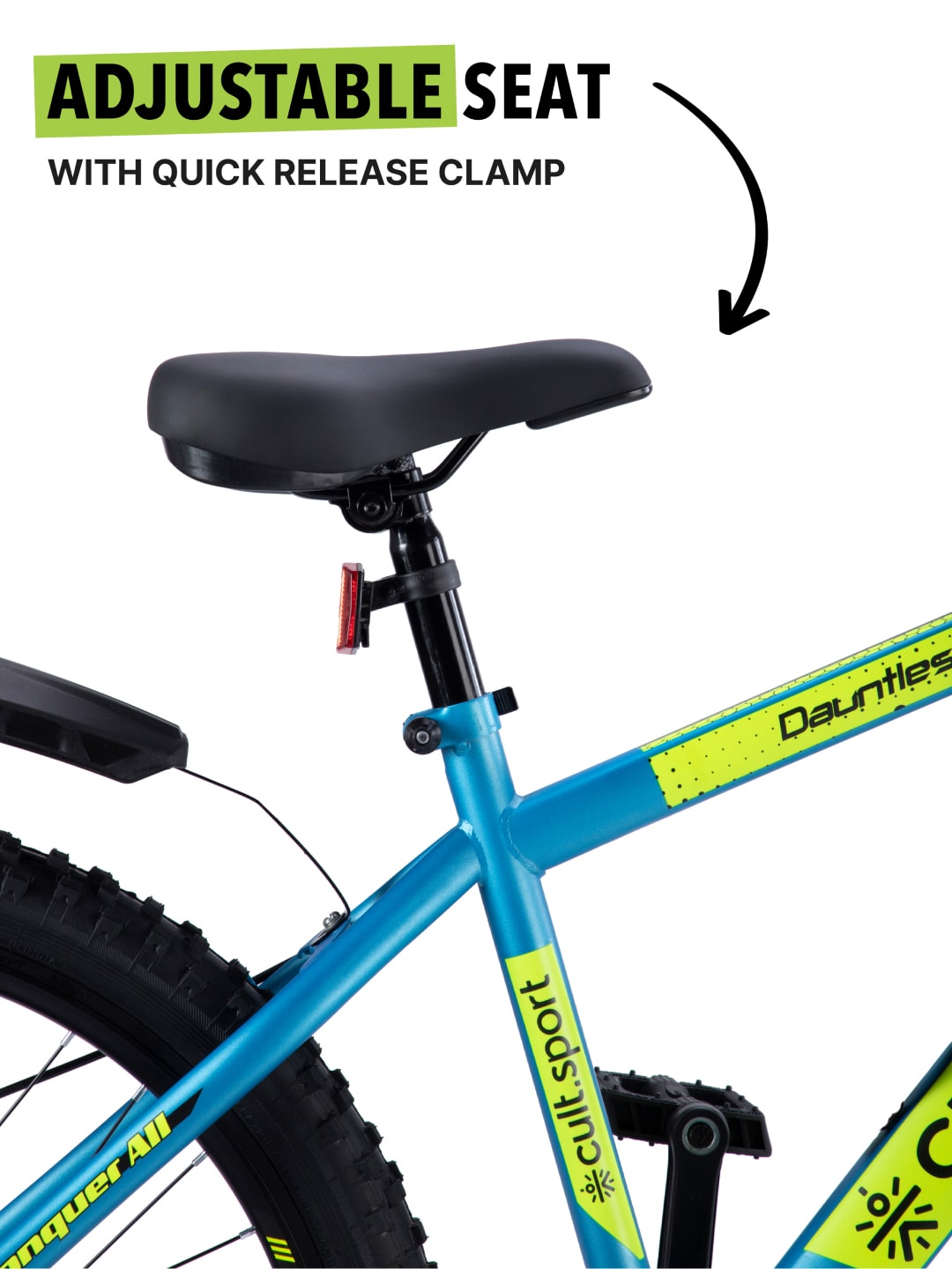 Dauntless26Blue Steel Single Speed 26 inch Mountain Cycle with Front Suspension, Double Wall Rim and Dual Disc Brake