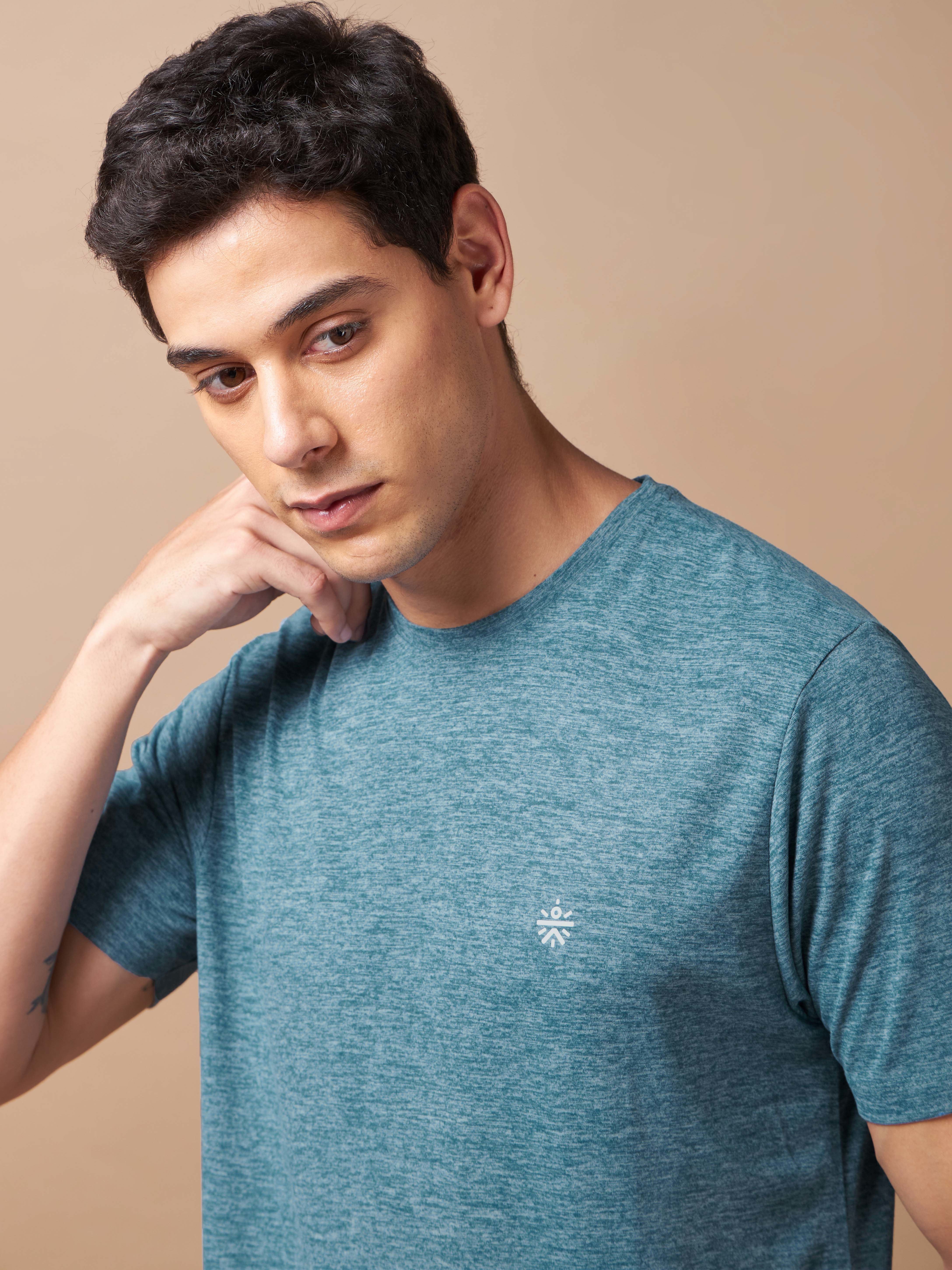 Men's Train All Day Blue Comfortech T-shirt