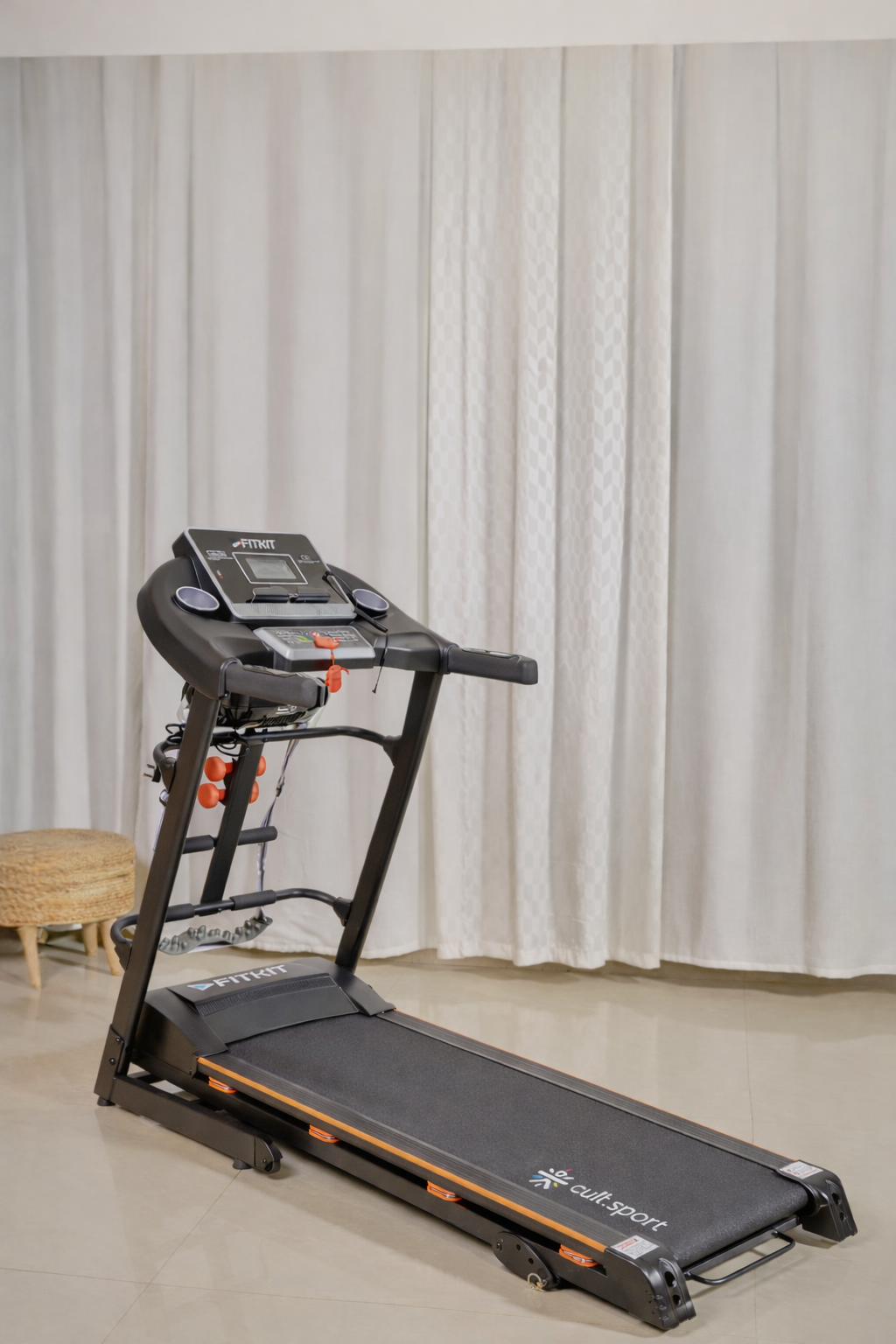 FT100M Treadmill 3.25HP | Massager | 3-level Manual-Incline | Max Weight-110kg | Max Speed-14.8kmph (with 6 months extended warranty)