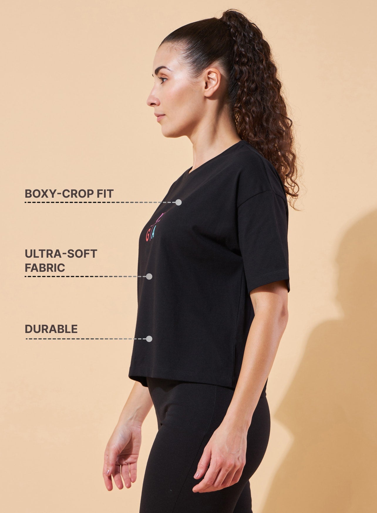 Yoga Cotton Boxy Graphic T-shirt