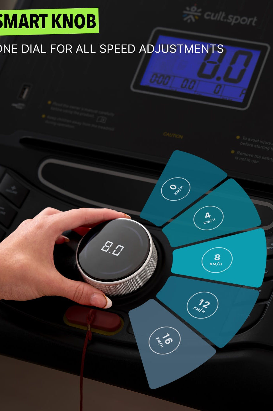 Smartrun Carson 5.5 HP Peak Treadmill | 15-level Auto-Incline | Max Weight-130kg | Max Speed-16kmph (with 6 Months Extended Warranty)