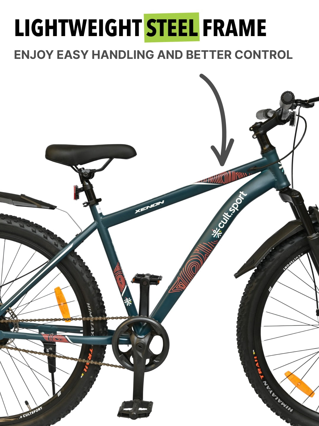 XENON29TBLUE Steel Single Speed 29 inch Mountain Cycle, Front Suspension and Double Wall Rim