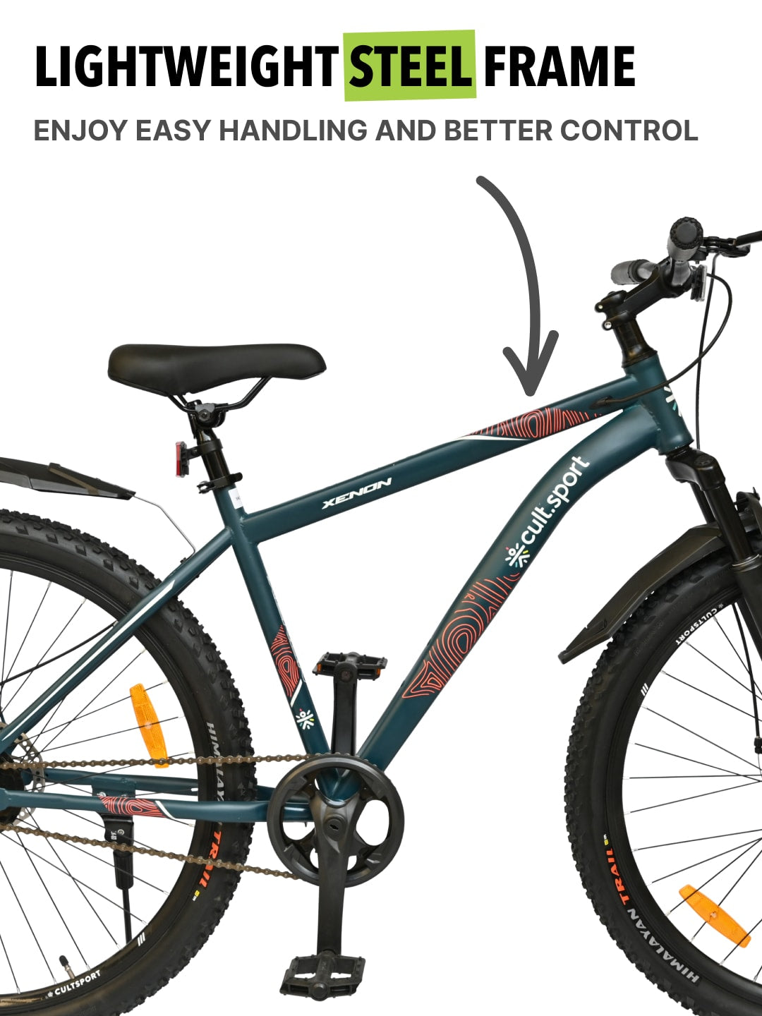 XENON29TBLUE Steel Single Speed 29 inch Mountain Cycle, Front Suspension and Double Wall Rim