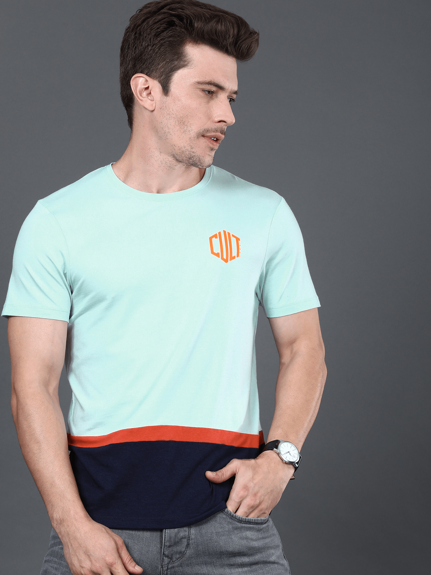 Bamboo Cloud Ice Blue Casual Tee