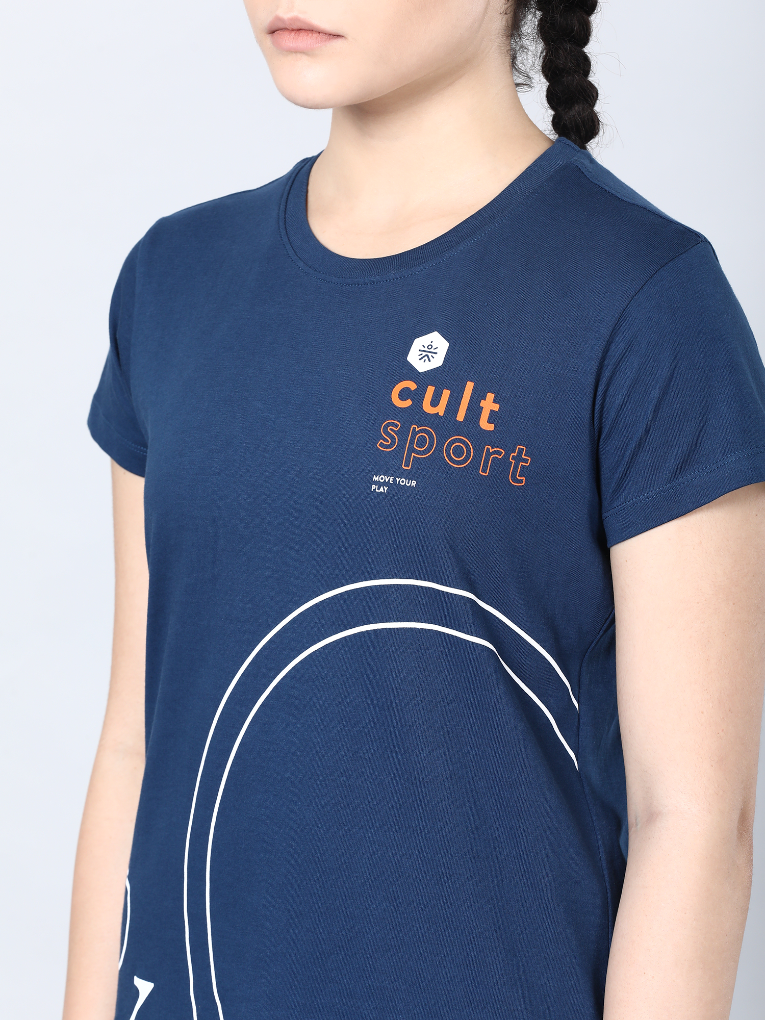 Everydays Tick Blue Cotton Tee
