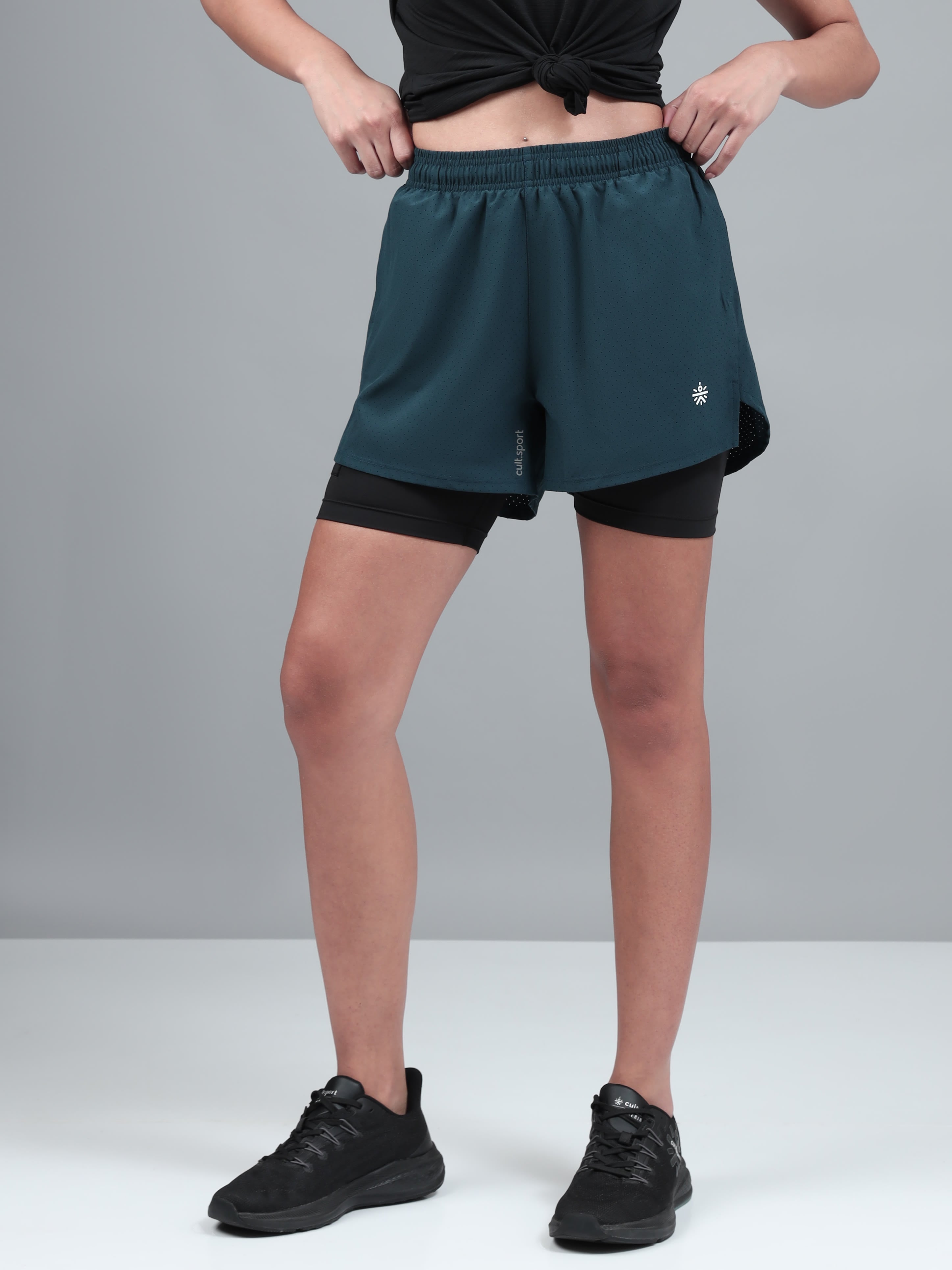 Running Shorts with Inner Tights
