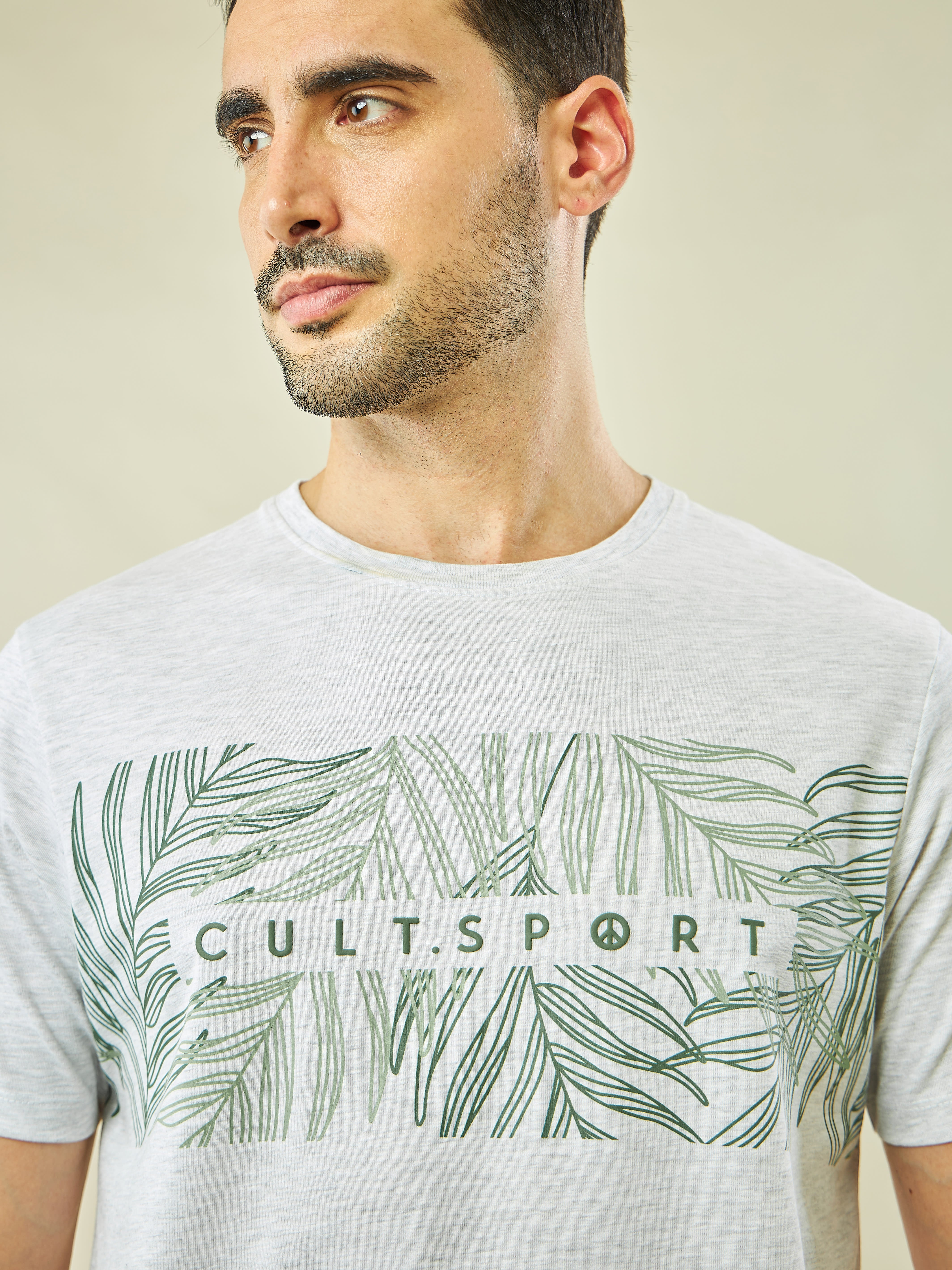 Graphic Print Yoga T-shirt