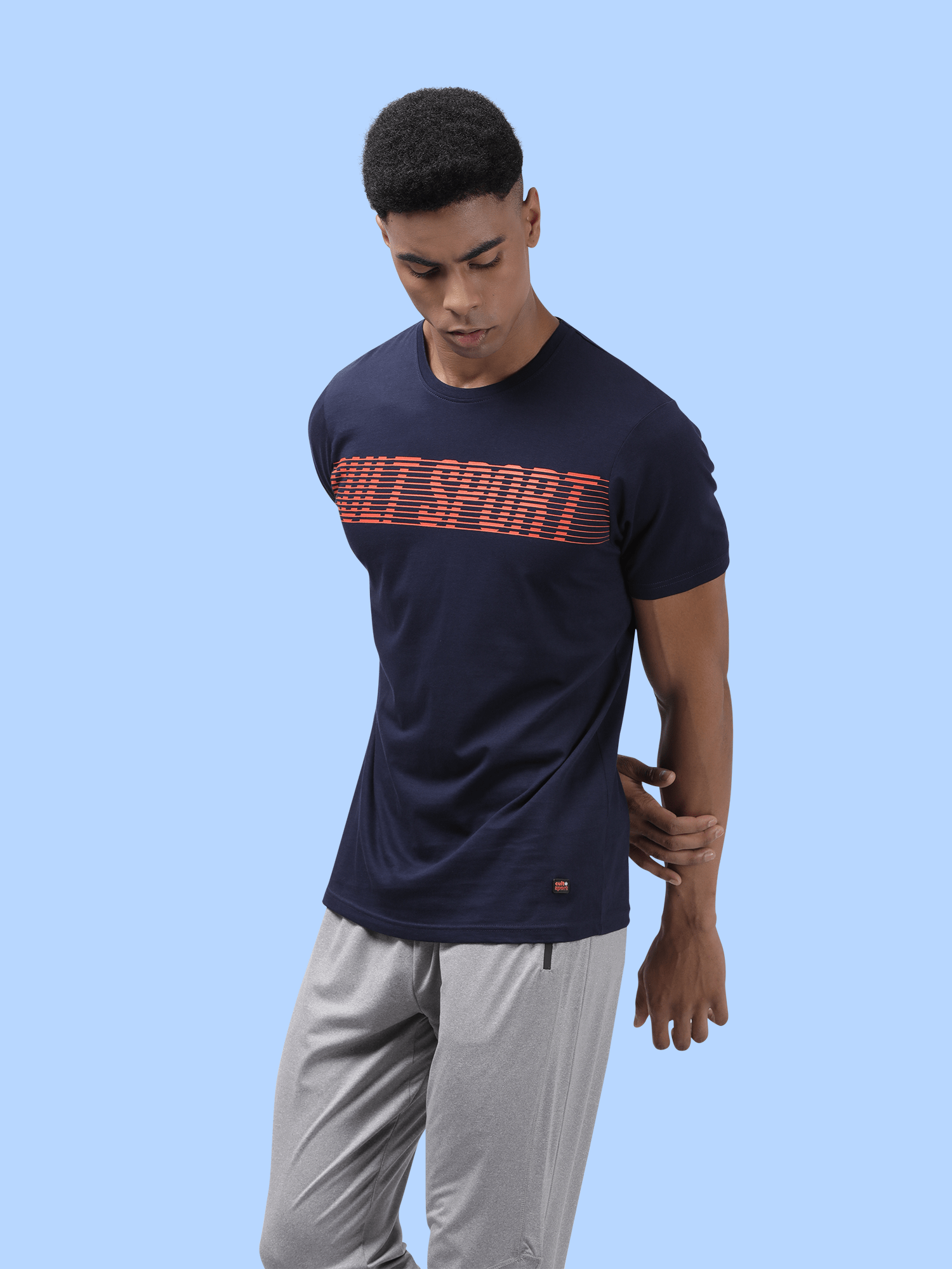 Everydays Ease Navy Cotton Tee