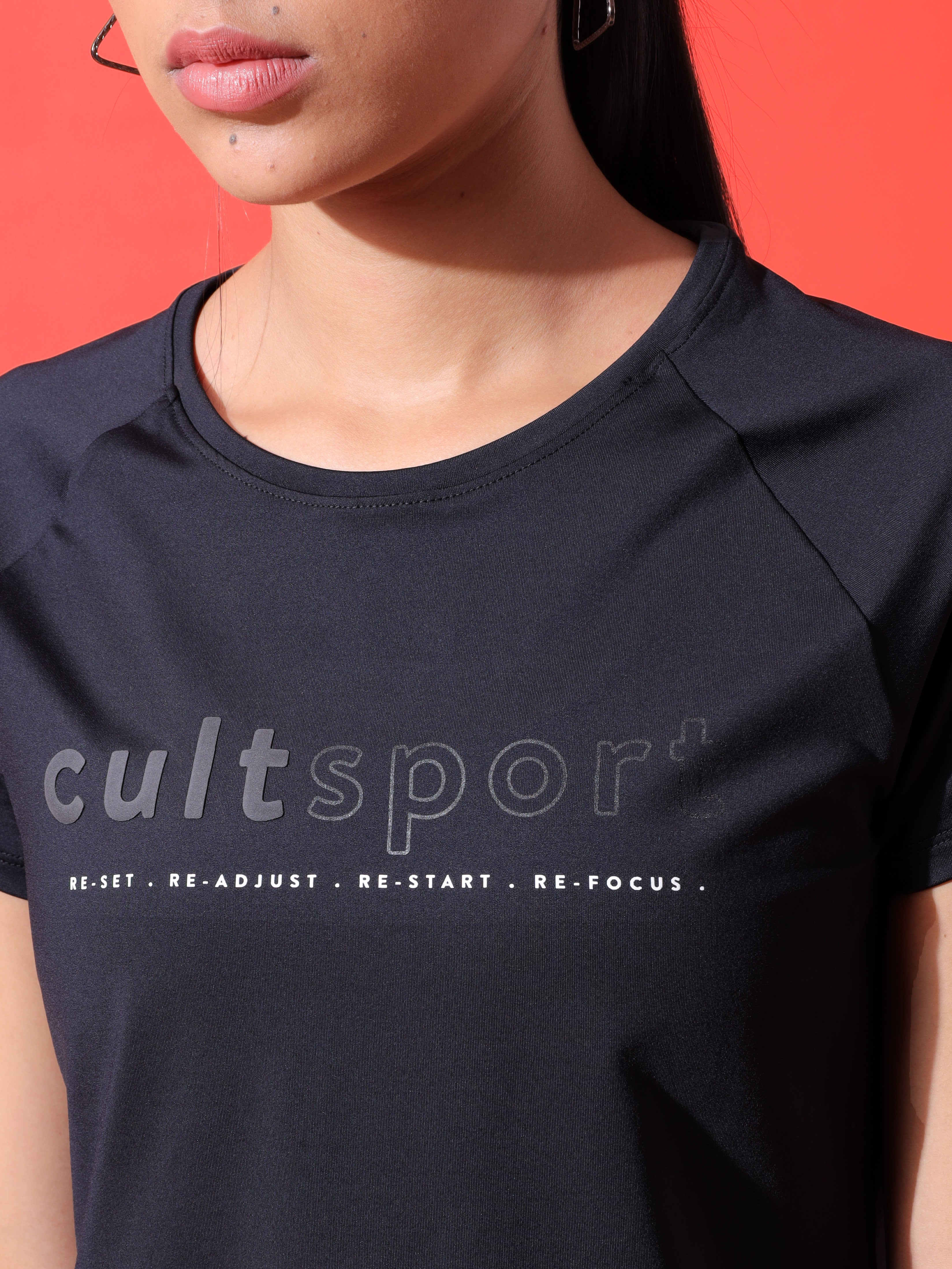 Graphic Print Workout T-shirt