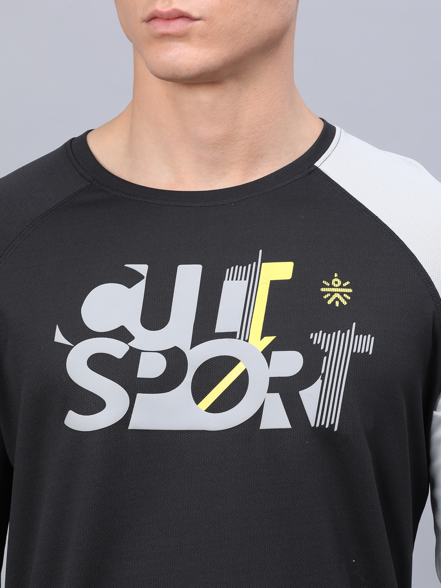 Abstract Unit Black Tee