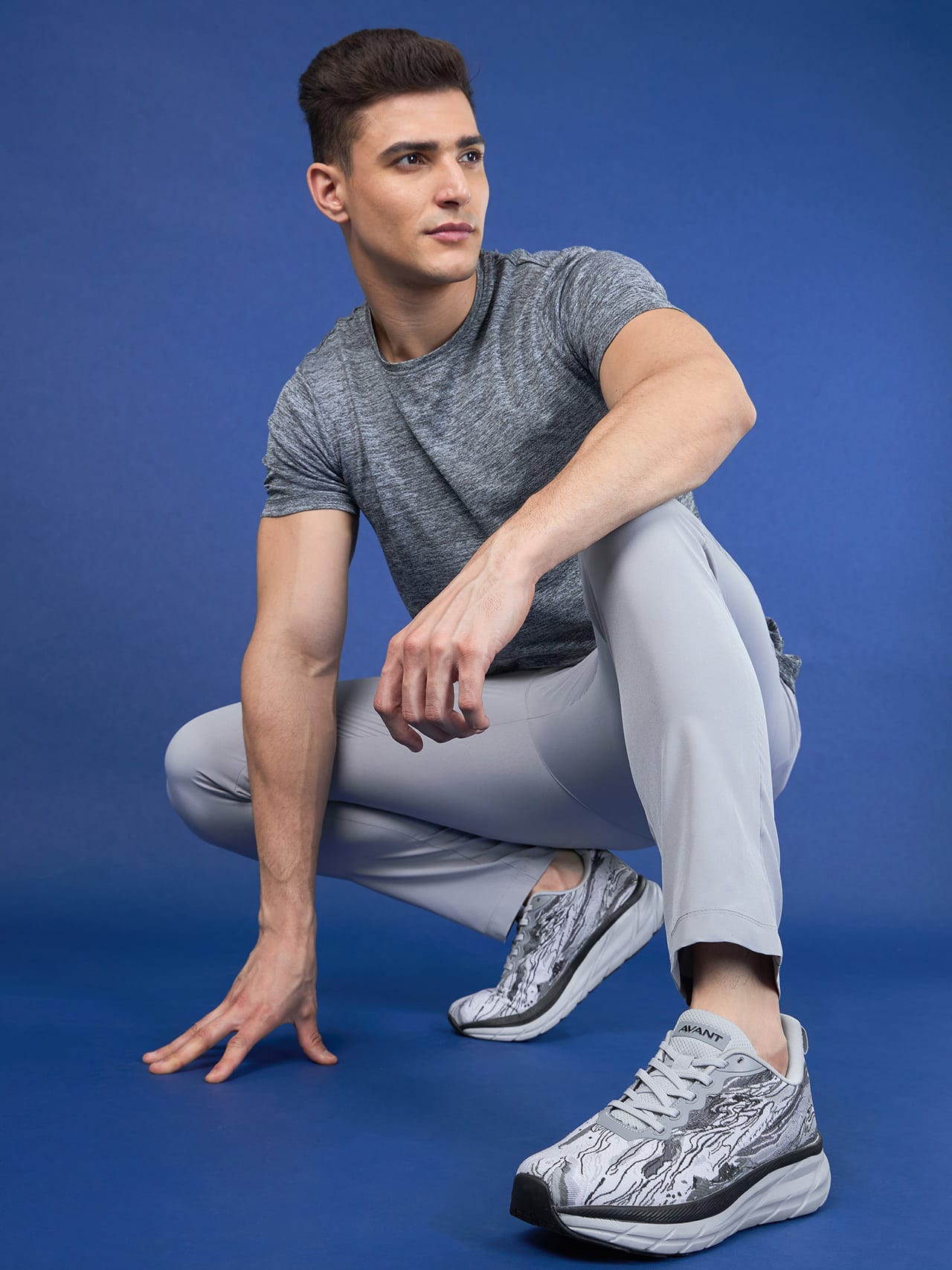 Avant Men's Storm Running Shoes- Grey/Black